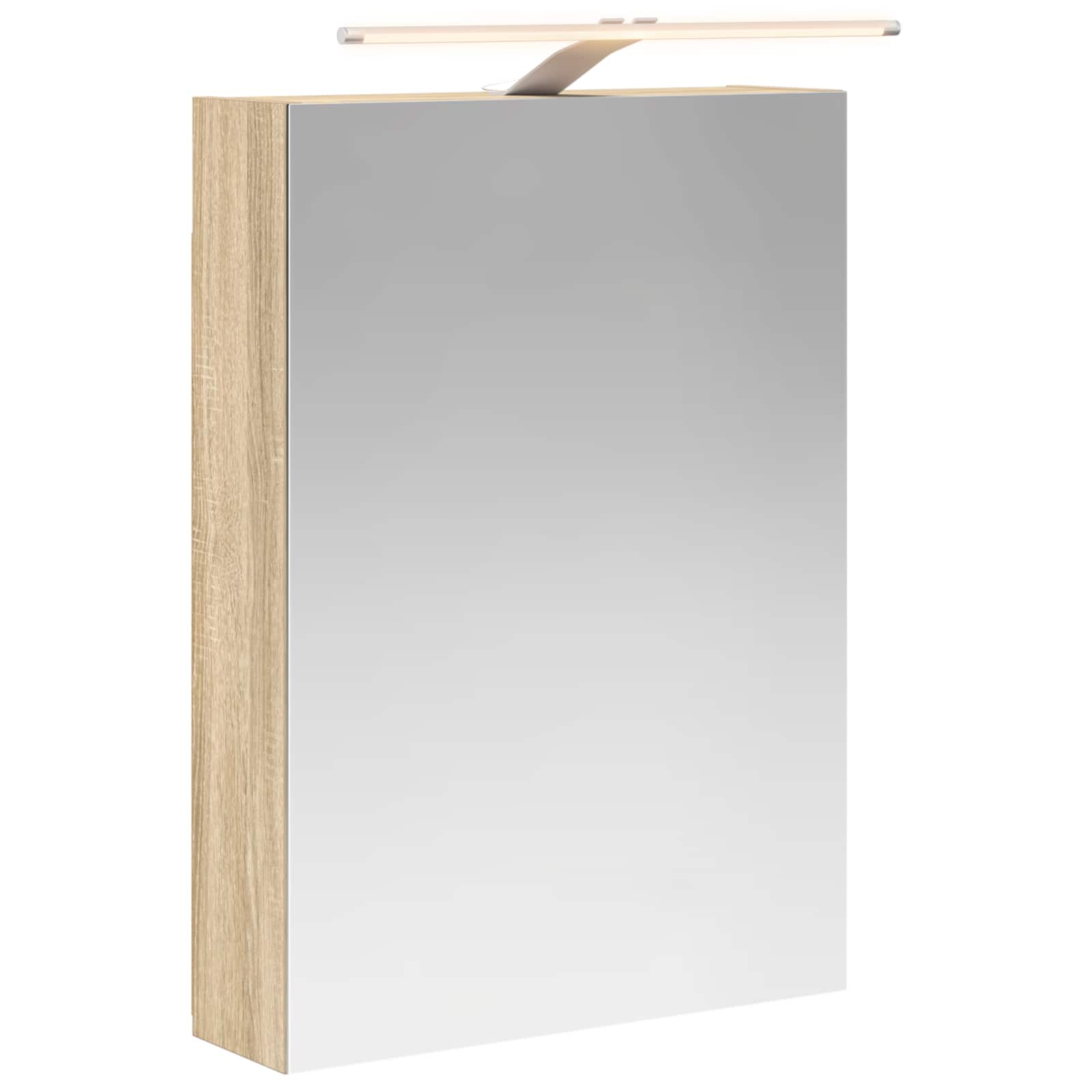 Badezimmerspiegelschrank Sonoma-Eiche 50 x 14,5 x 70 cm
