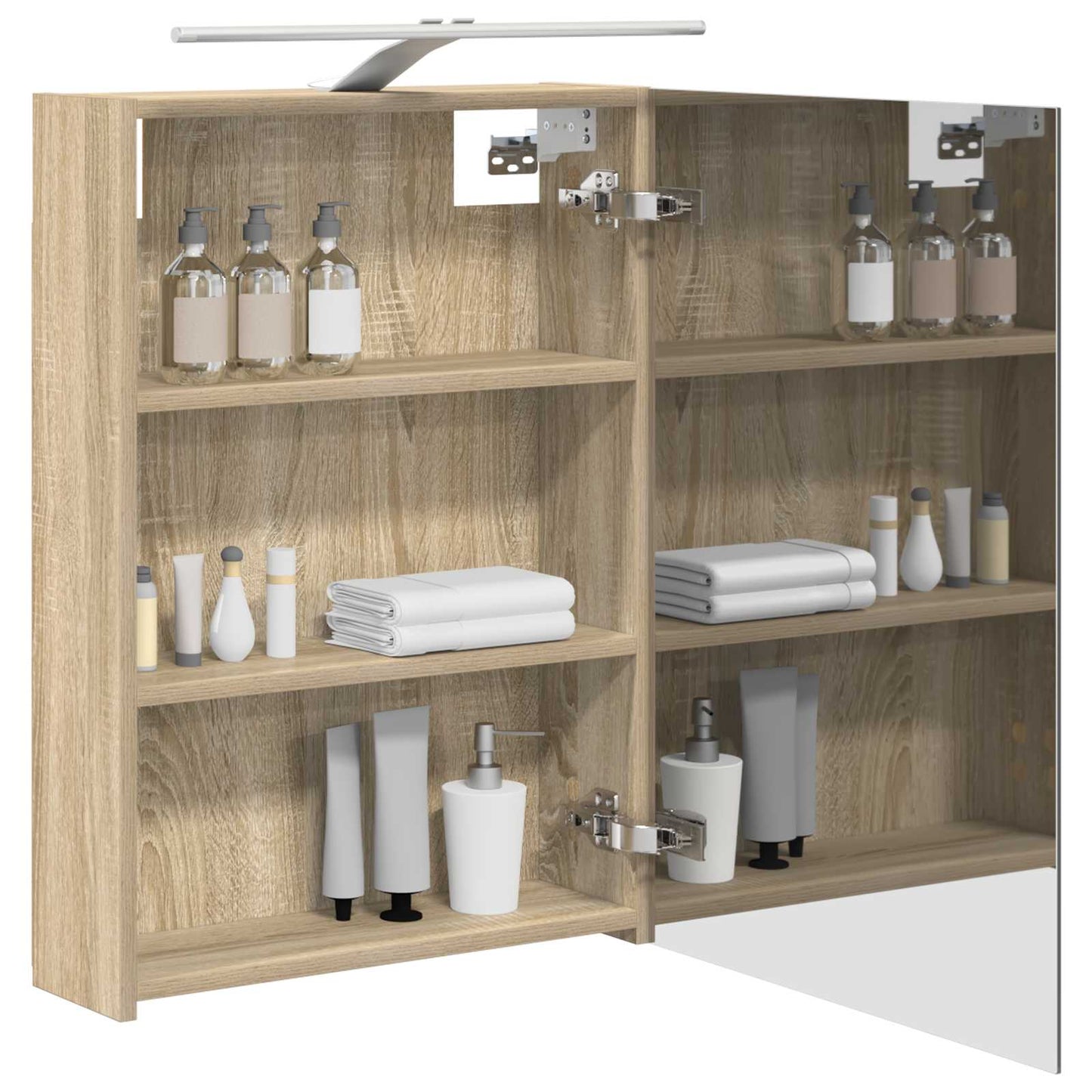 Badezimmerspiegelschrank Sonoma-Eiche 50 x 14,5 x 70 cm