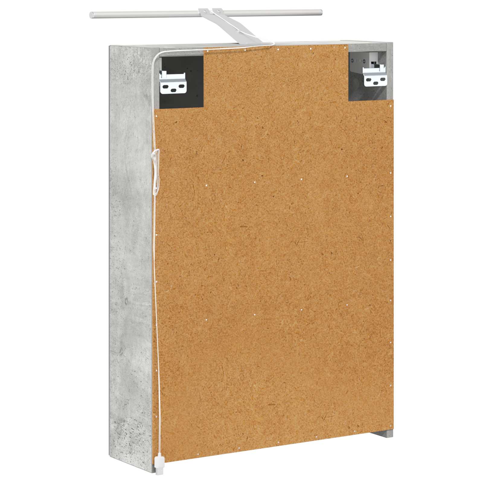 Badezimmerspiegelschrank Beton Grau 50 x 14,5 x 70 cm