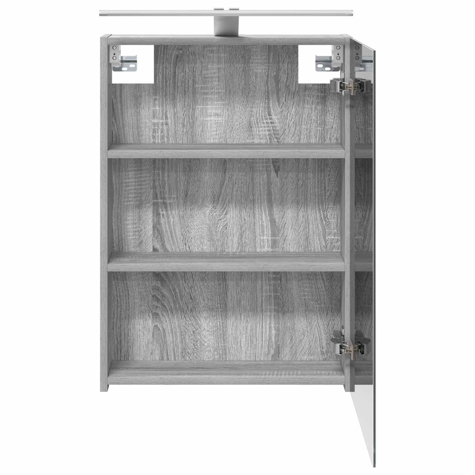 Badezimmerspiegelschrank Graues Sonoma 50 x 14,5 x 70 cm