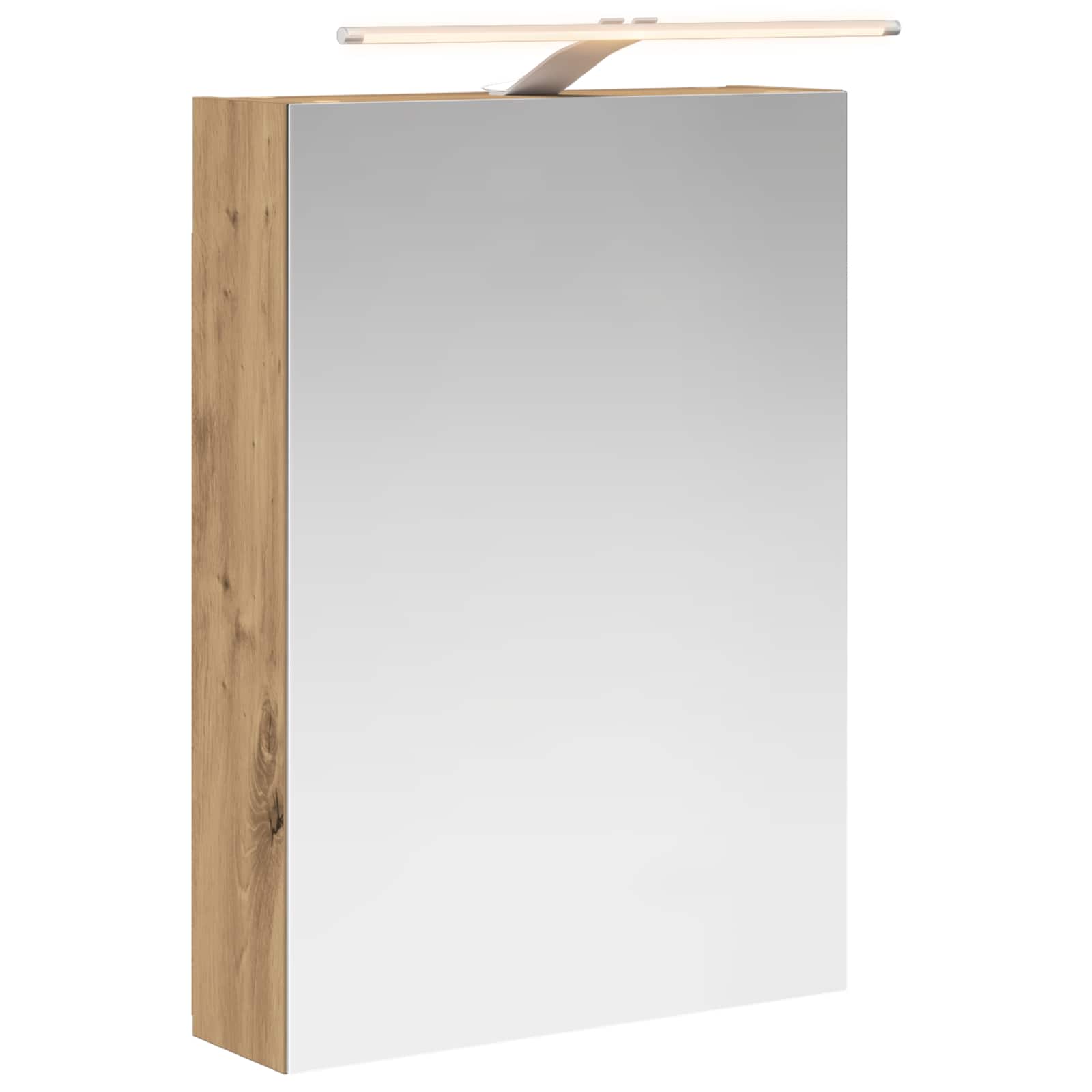 Badezimmerspiegelschrank Kunsthandwerk Eiche 50 x 14,5 x 70 cm
