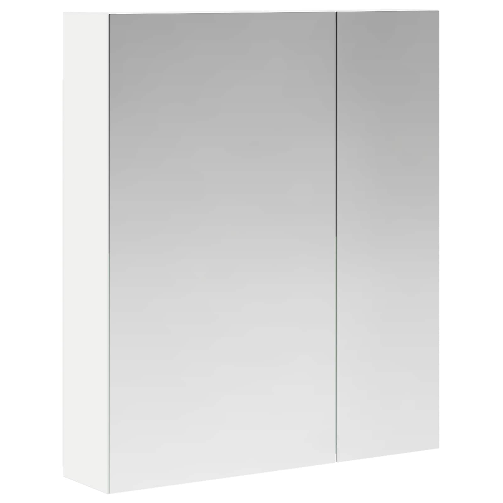 Badezimmerspiegelschrank Weiß 60 x 14,5 x 70 cm Holzwerkstoff