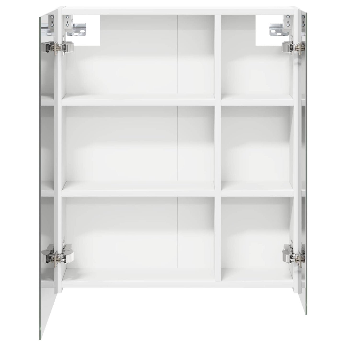 Badezimmerspiegelschrank Weiß 60 x 14,5 x 70 cm Holzwerkstoff