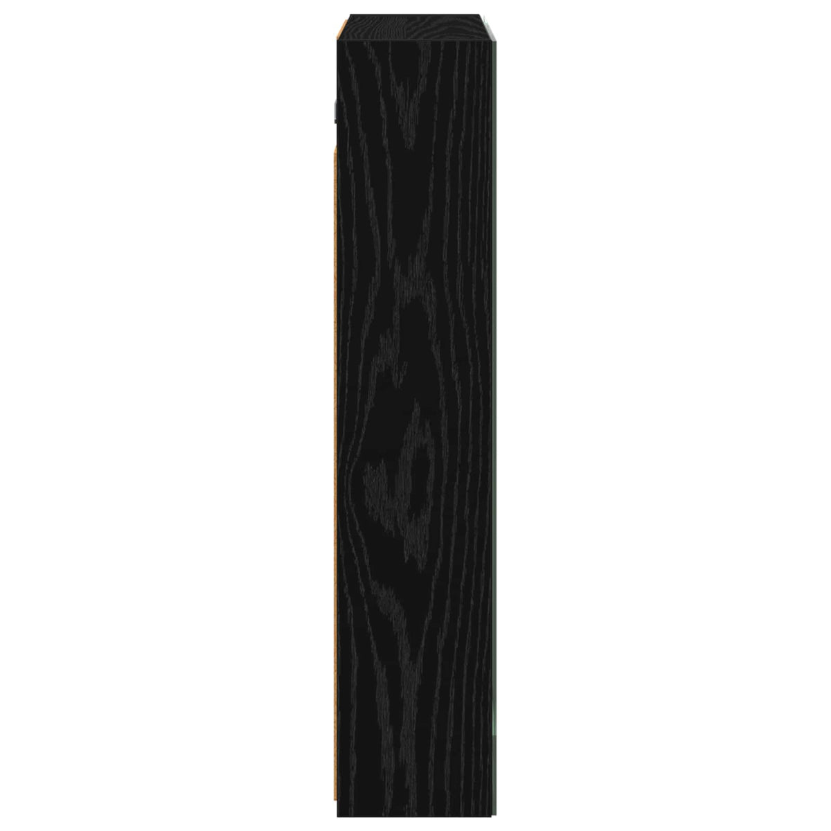 Badezimmerspiegelschrank Schwarz Eichen-Optik 60 x 14,5 x 70 cm