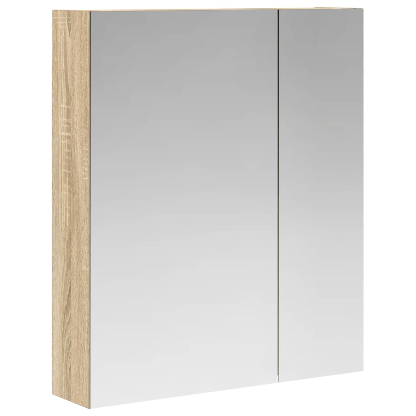 Badezimmerspiegelschrank Sonoma-Eiche 60 x 14,5 x 70 cm