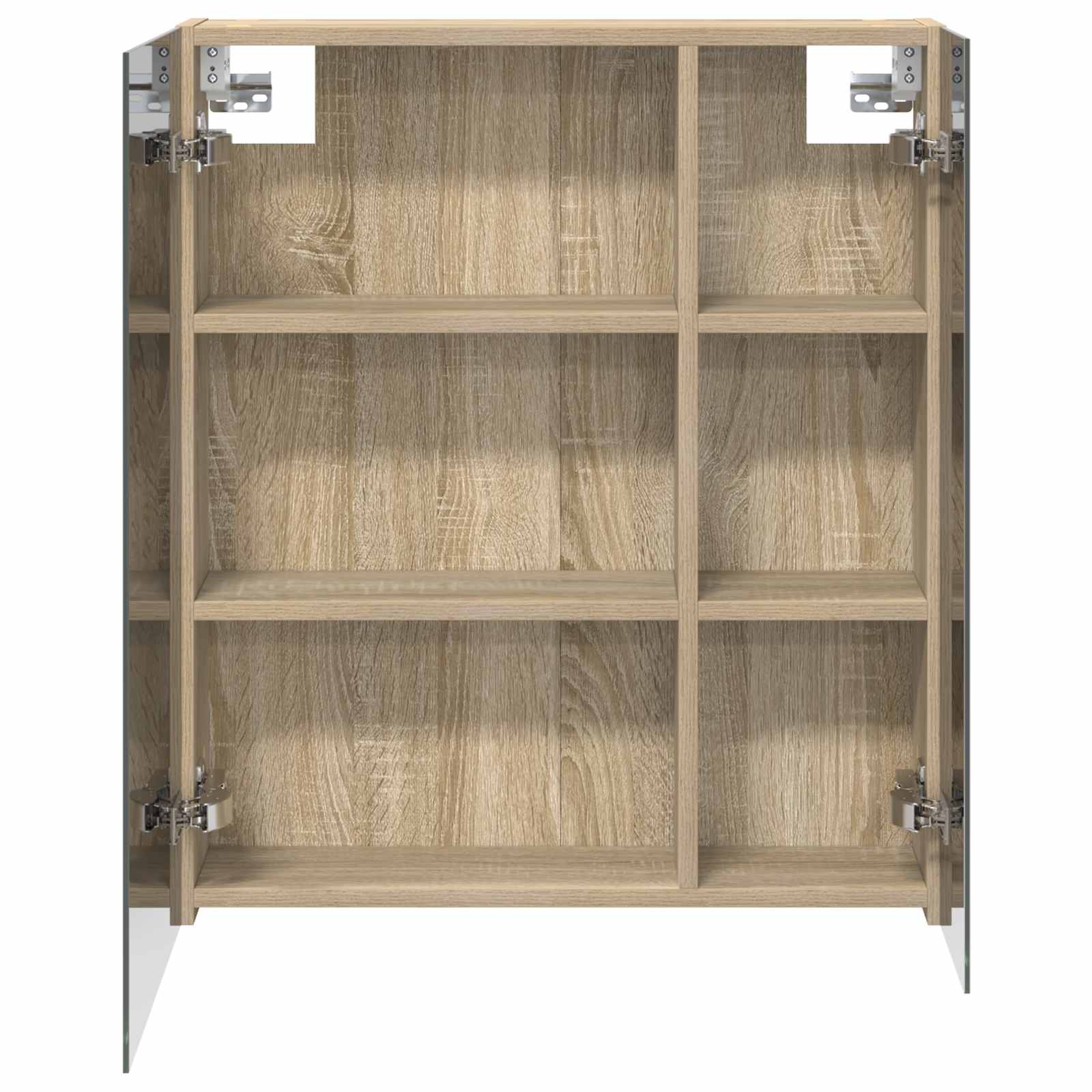 Badezimmerspiegelschrank Sonoma-Eiche 60 x 14,5 x 70 cm