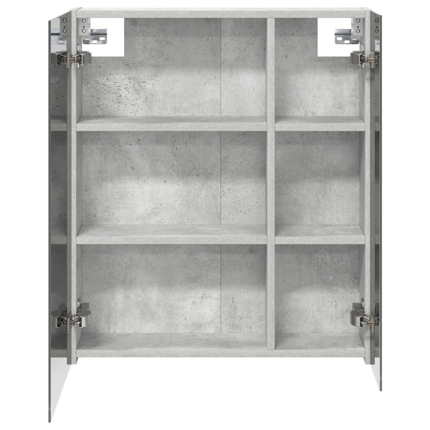 Badezimmerspiegelschrank Beton Grau 60 x 14,5 x 70 cm