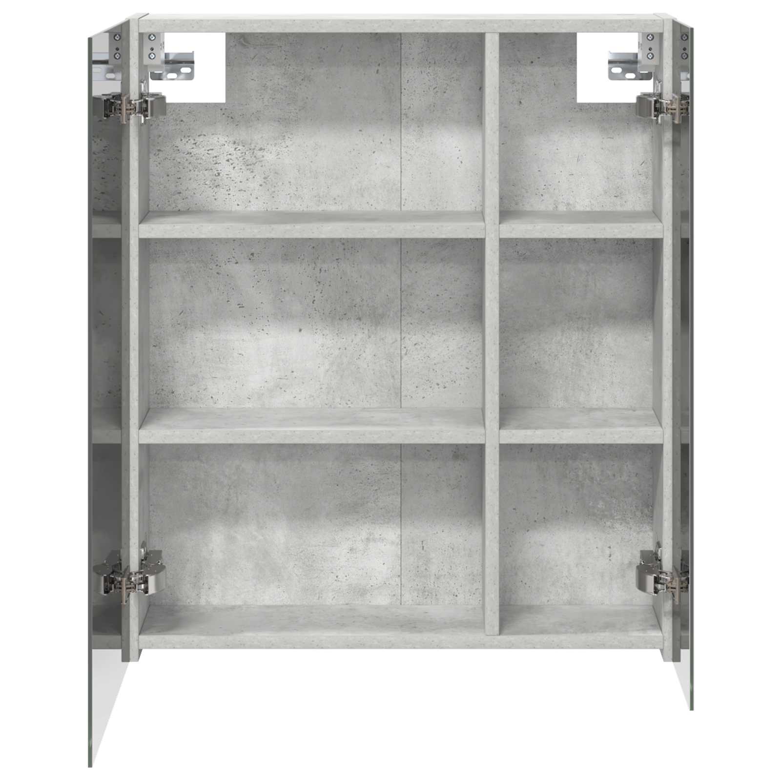 Badezimmerspiegelschrank Beton Grau 60 x 14,5 x 70 cm