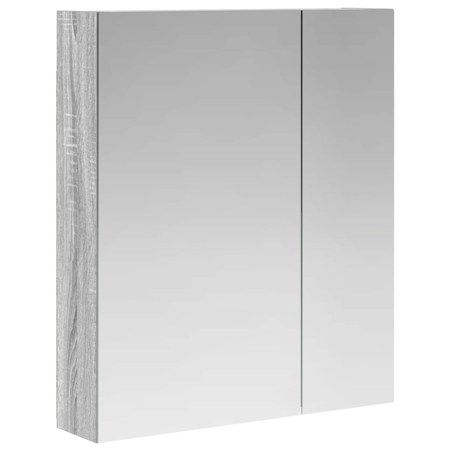 Badezimmerspiegelschrank Graues Sonoma 60 x 14,5 x 70 cm