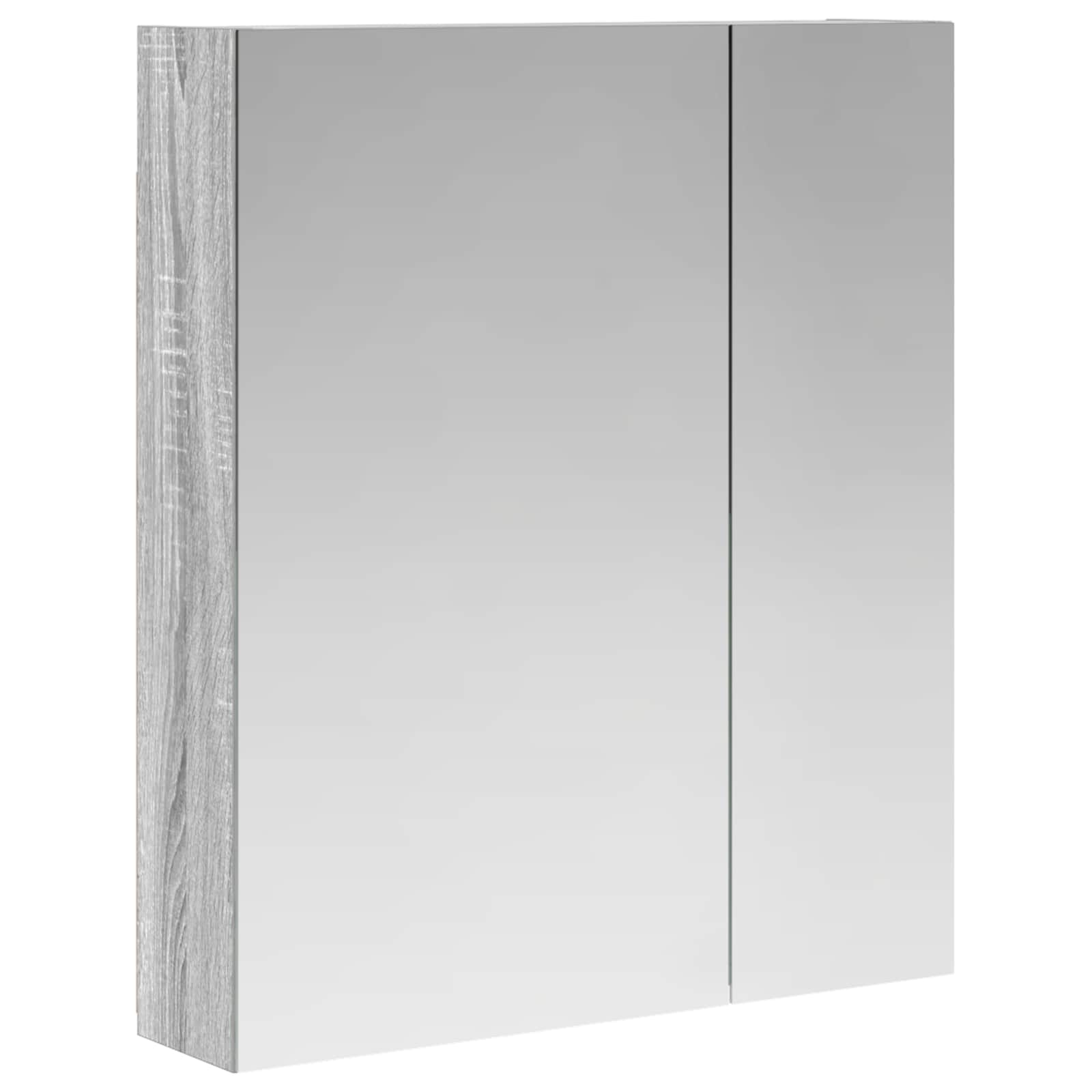 Badezimmerspiegelschrank Graues Sonoma 60 x 14,5 x 70 cm