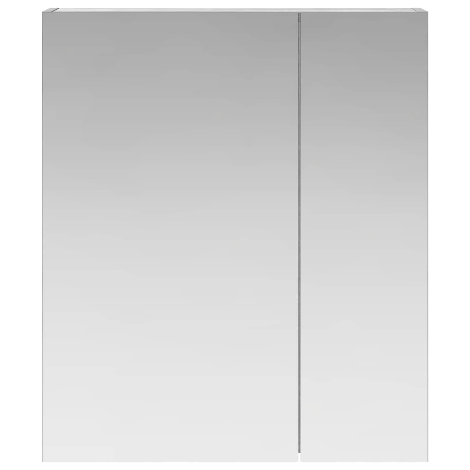 Badezimmerspiegelschrank Graues Sonoma 60 x 14,5 x 70 cm
