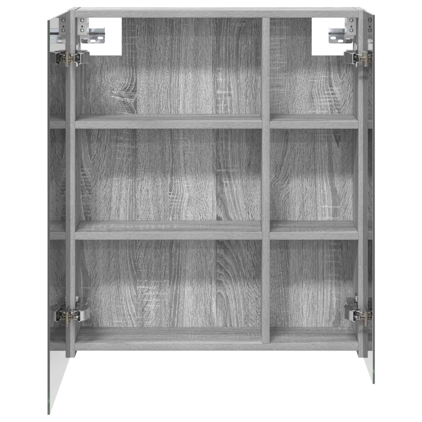Badezimmerspiegelschrank Graues Sonoma 60 x 14,5 x 70 cm