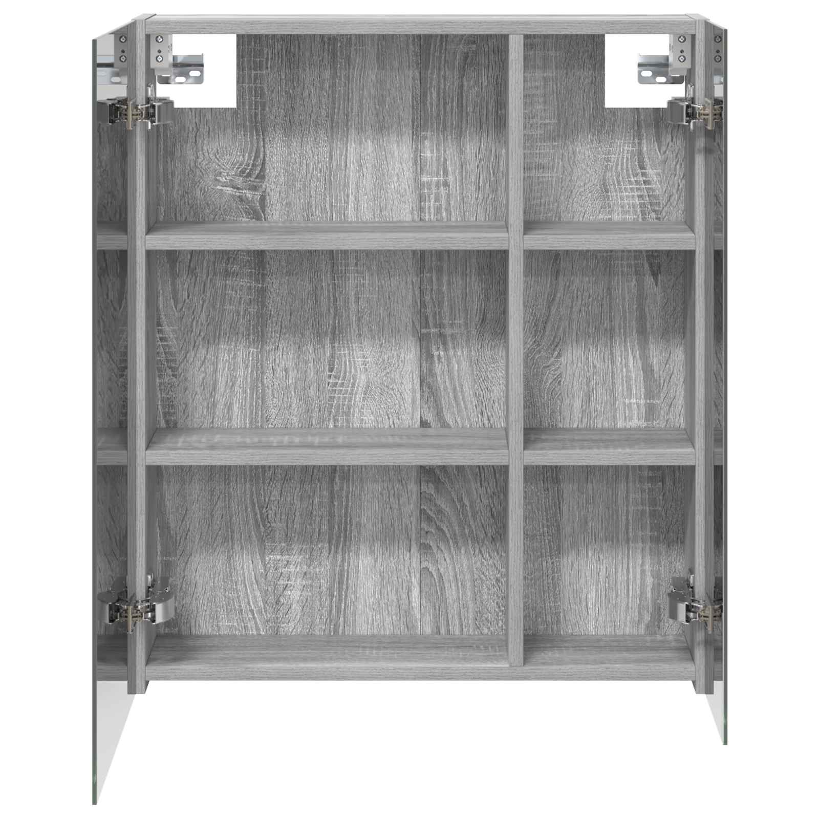 Badezimmerspiegelschrank Graues Sonoma 60 x 14,5 x 70 cm