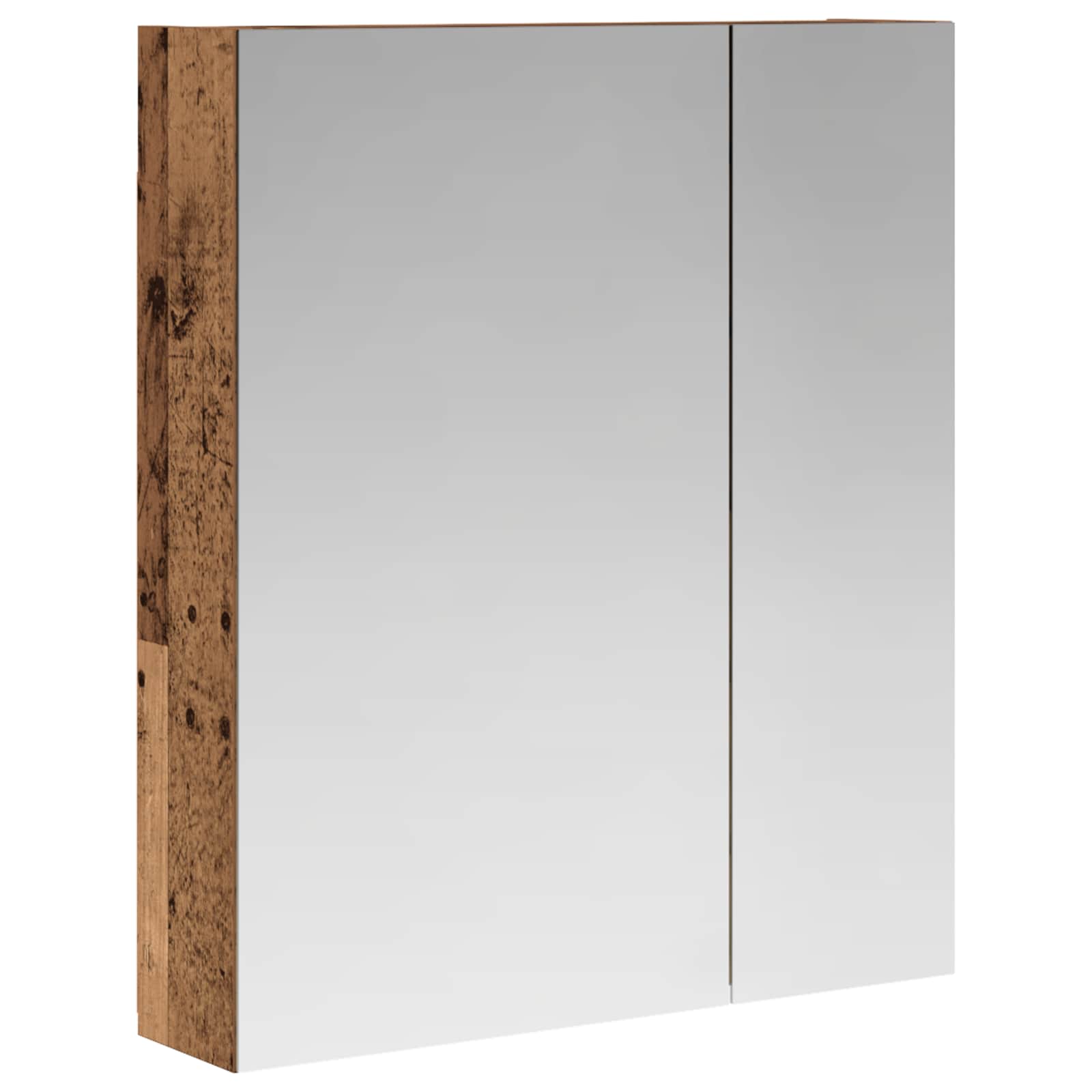 Badezimmerspiegelschrank Altholz 60 x 14,5 x 70 cm