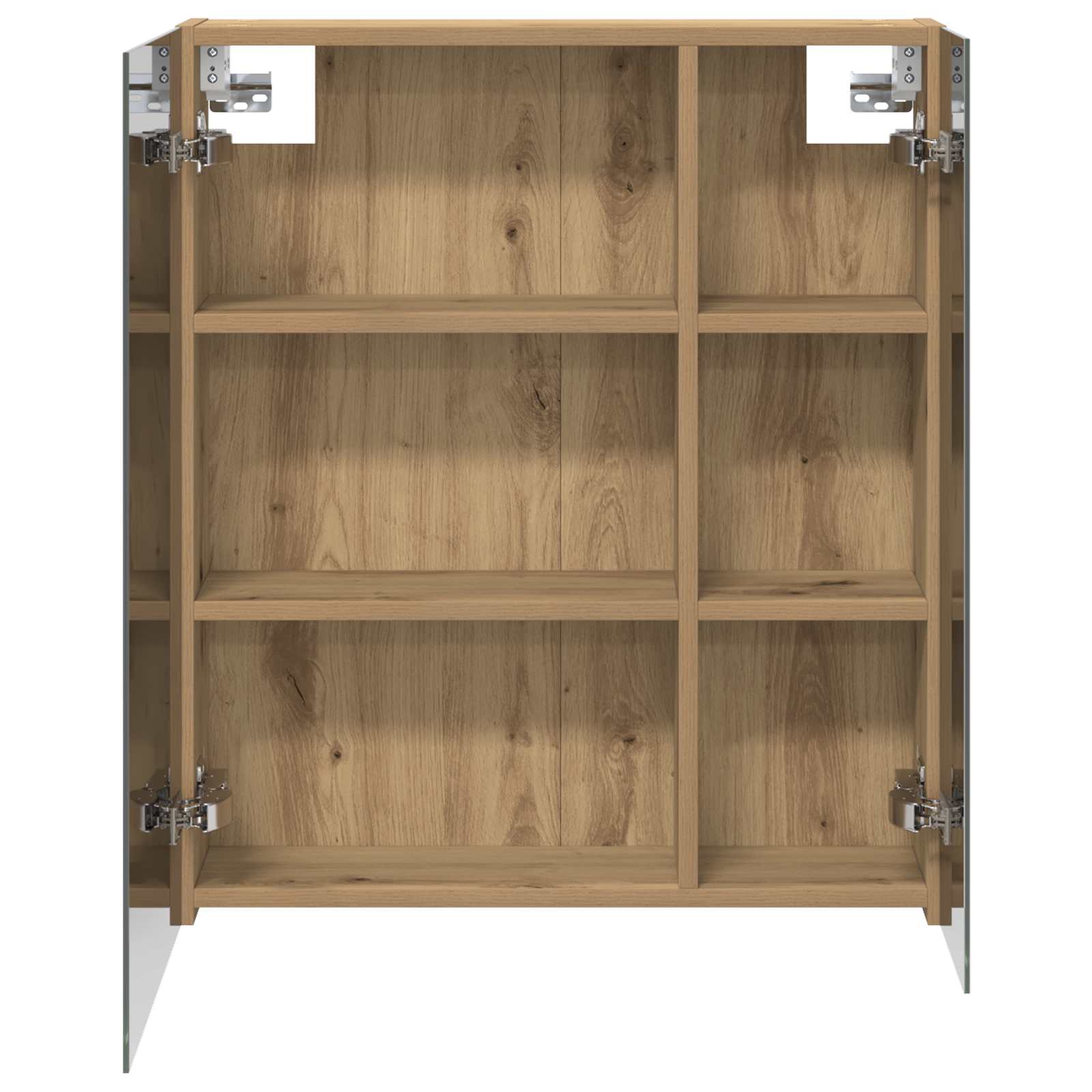 Badezimmerspiegelschrank Kunsthandwerk Eiche 60 x 14,5 x 70 cm