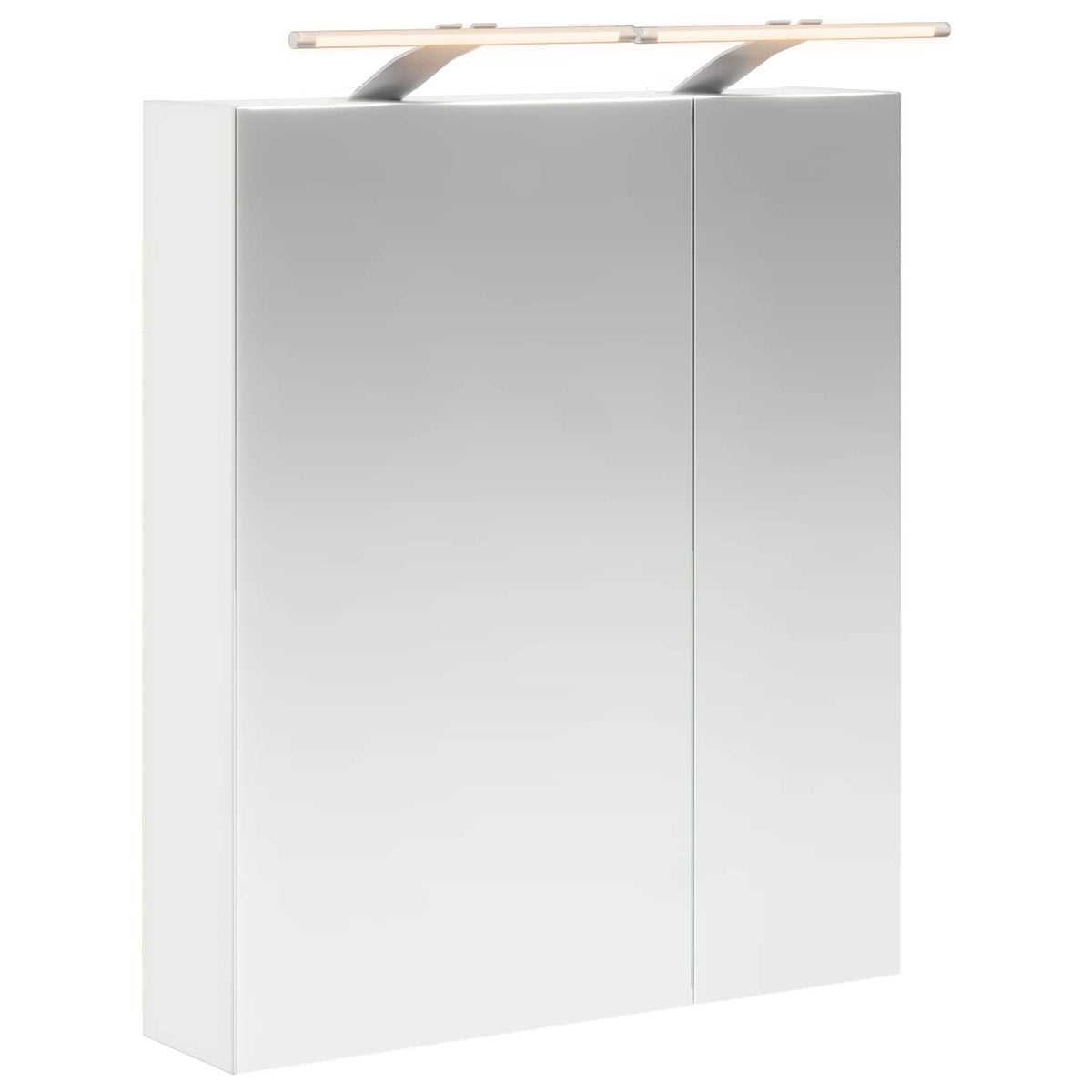 Badezimmerspiegelschrank Weiß 60 x 14,5 x 70 cm Holzwerkstoff