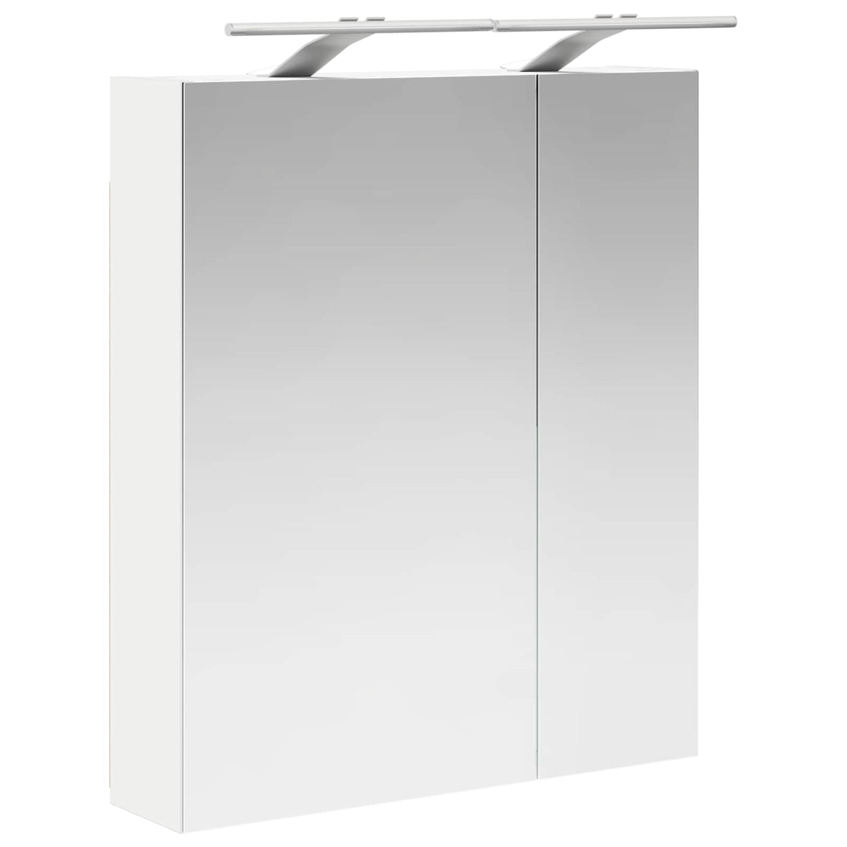 Badezimmerspiegelschrank Weiß 60 x 14,5 x 70 cm Holzwerkstoff