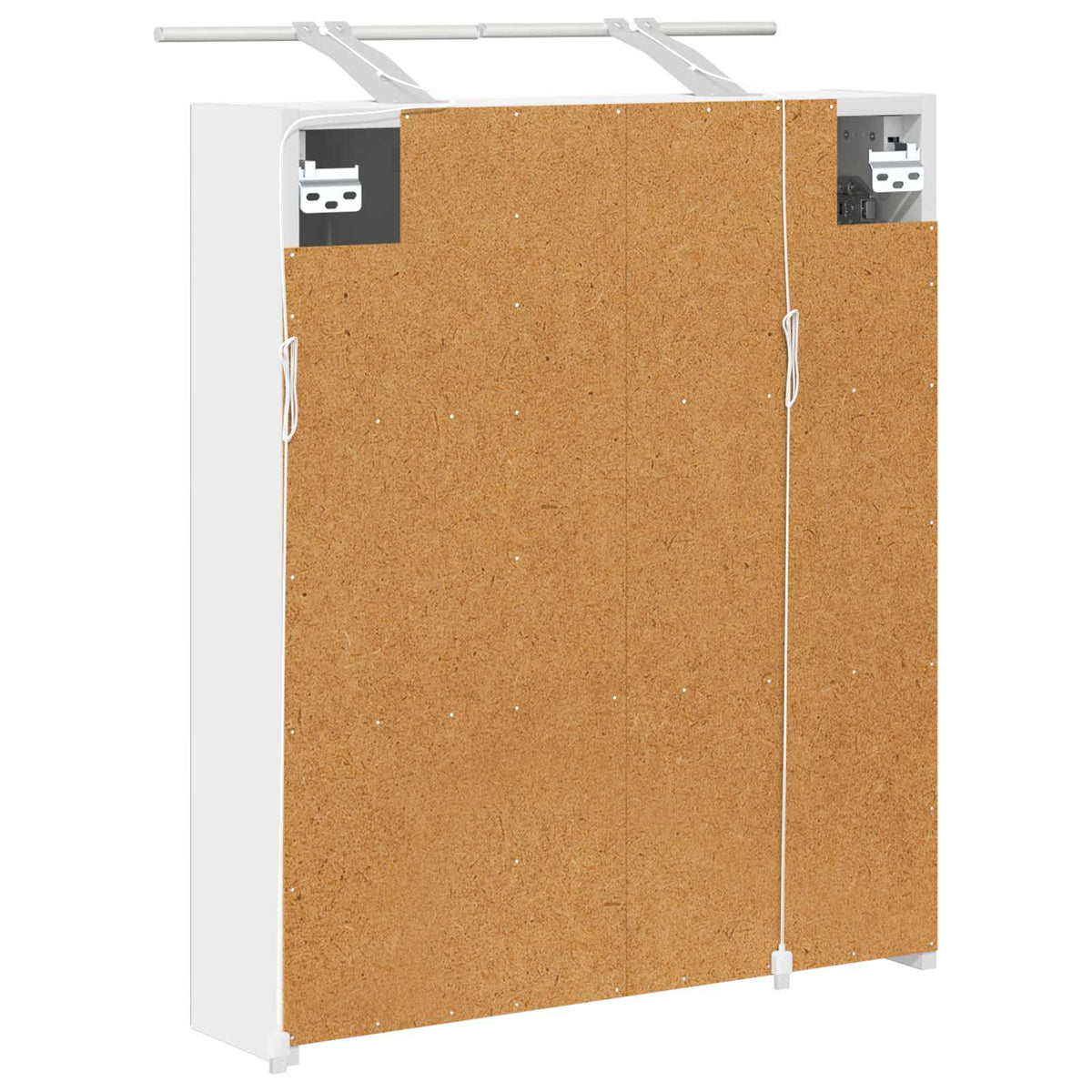 Badezimmerspiegelschrank Weiß 60 x 14,5 x 70 cm Holzwerkstoff