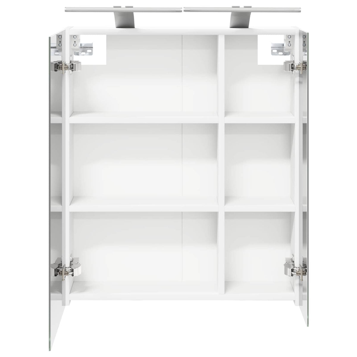 Badezimmerspiegelschrank Weiß 60 x 14,5 x 70 cm Holzwerkstoff