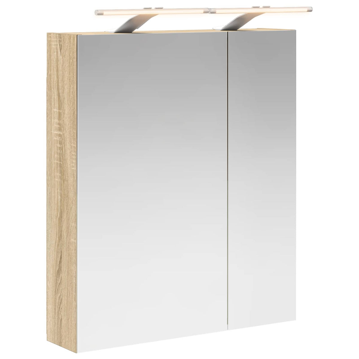Badezimmerspiegelschrank Sonoma-Eiche 60 x 14,5 x 70 cm
