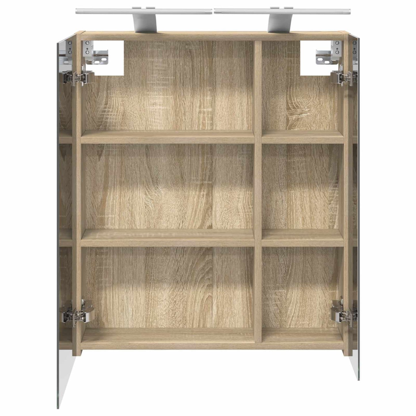Badezimmerspiegelschrank Sonoma-Eiche 60 x 14,5 x 70 cm