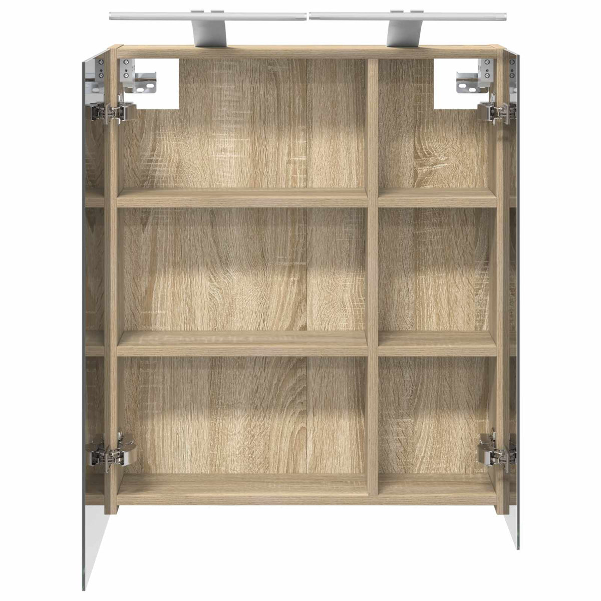 Badezimmerspiegelschrank Sonoma-Eiche 60 x 14,5 x 70 cm