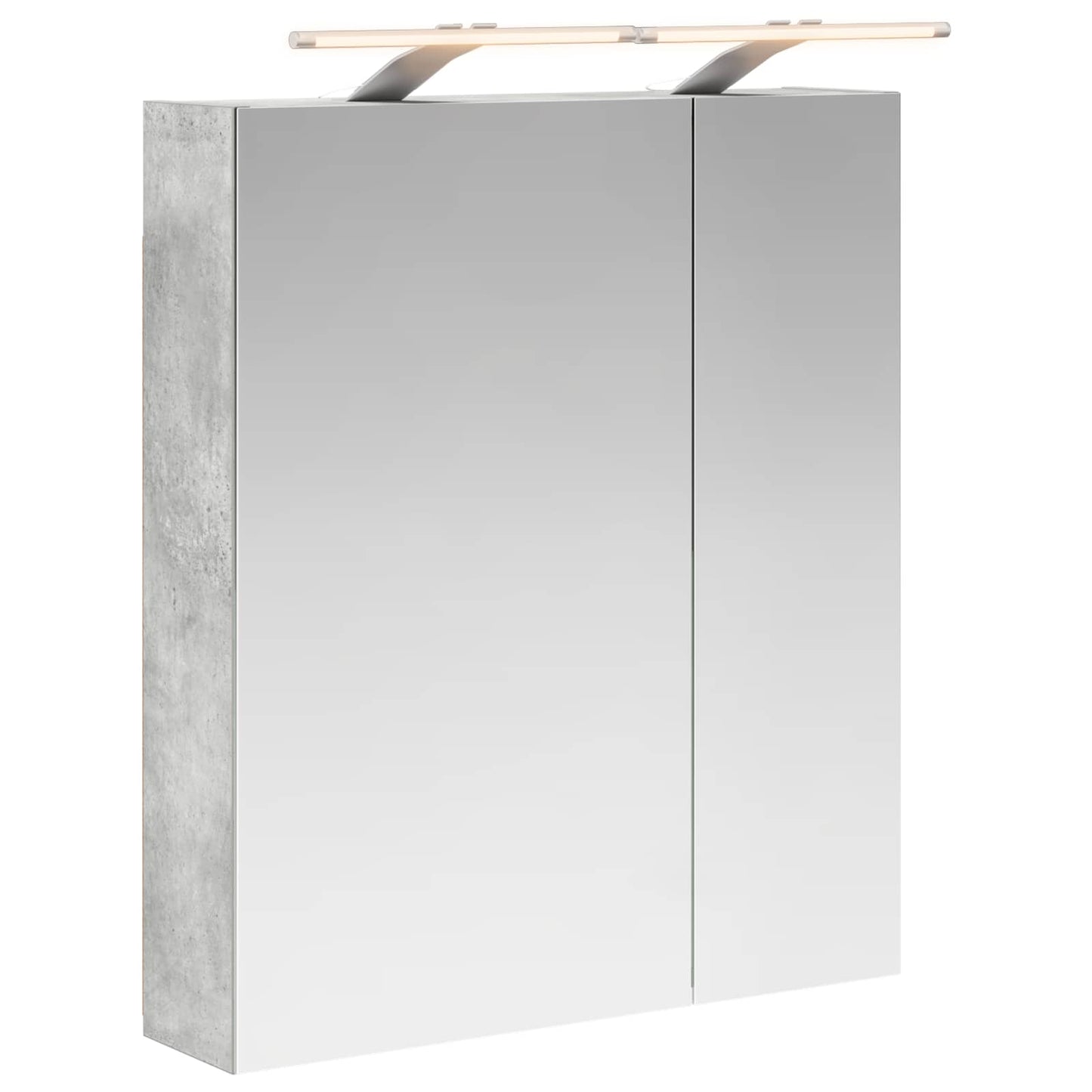 Badezimmerspiegelschrank Beton Grau 60 x 14,5 x 70 cm