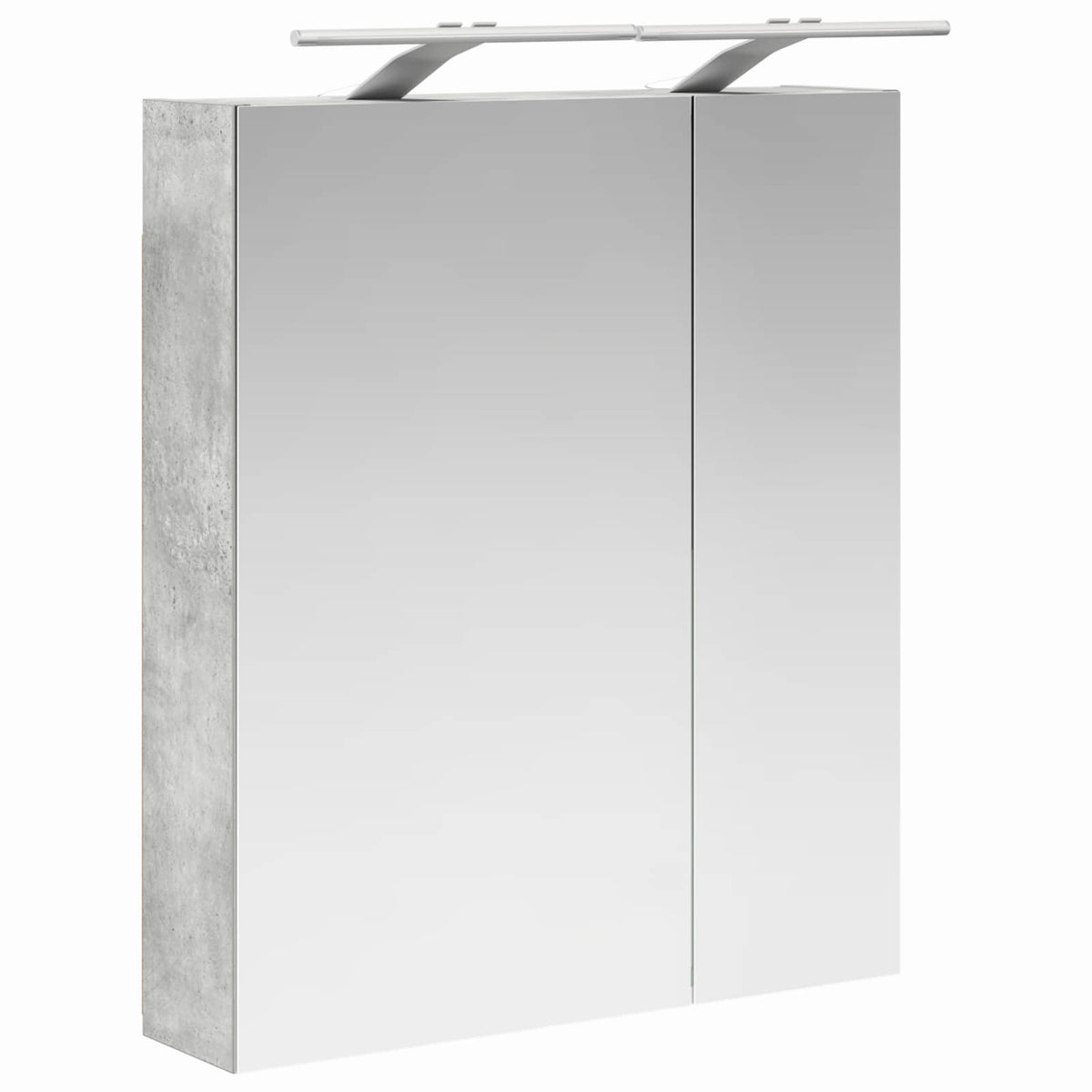 Badezimmerspiegelschrank Beton Grau 60 x 14,5 x 70 cm