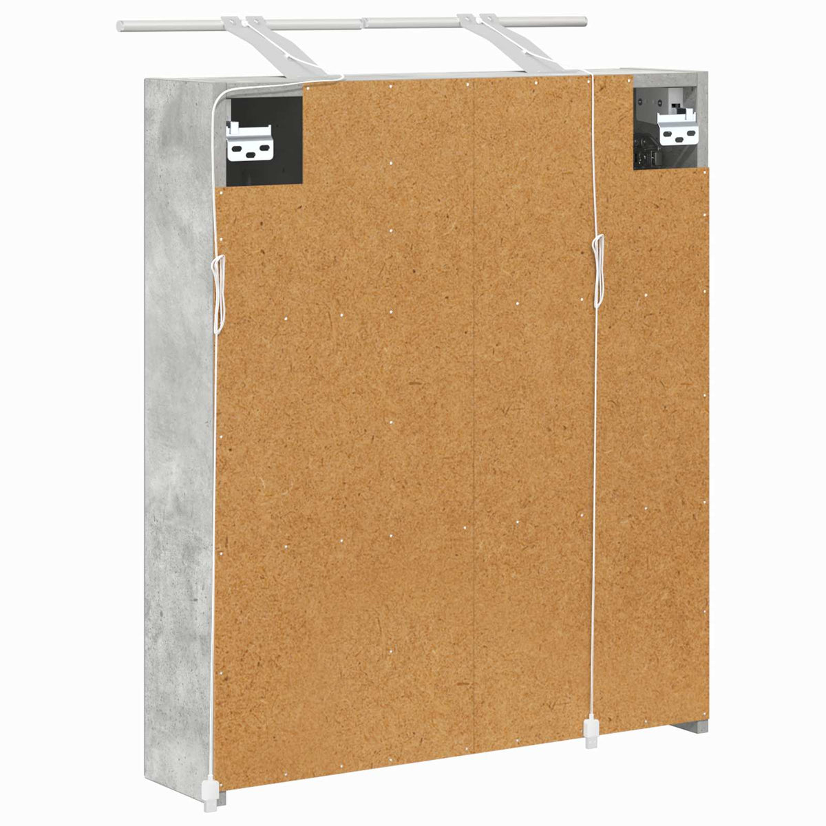 Badezimmerspiegelschrank Beton Grau 60 x 14,5 x 70 cm