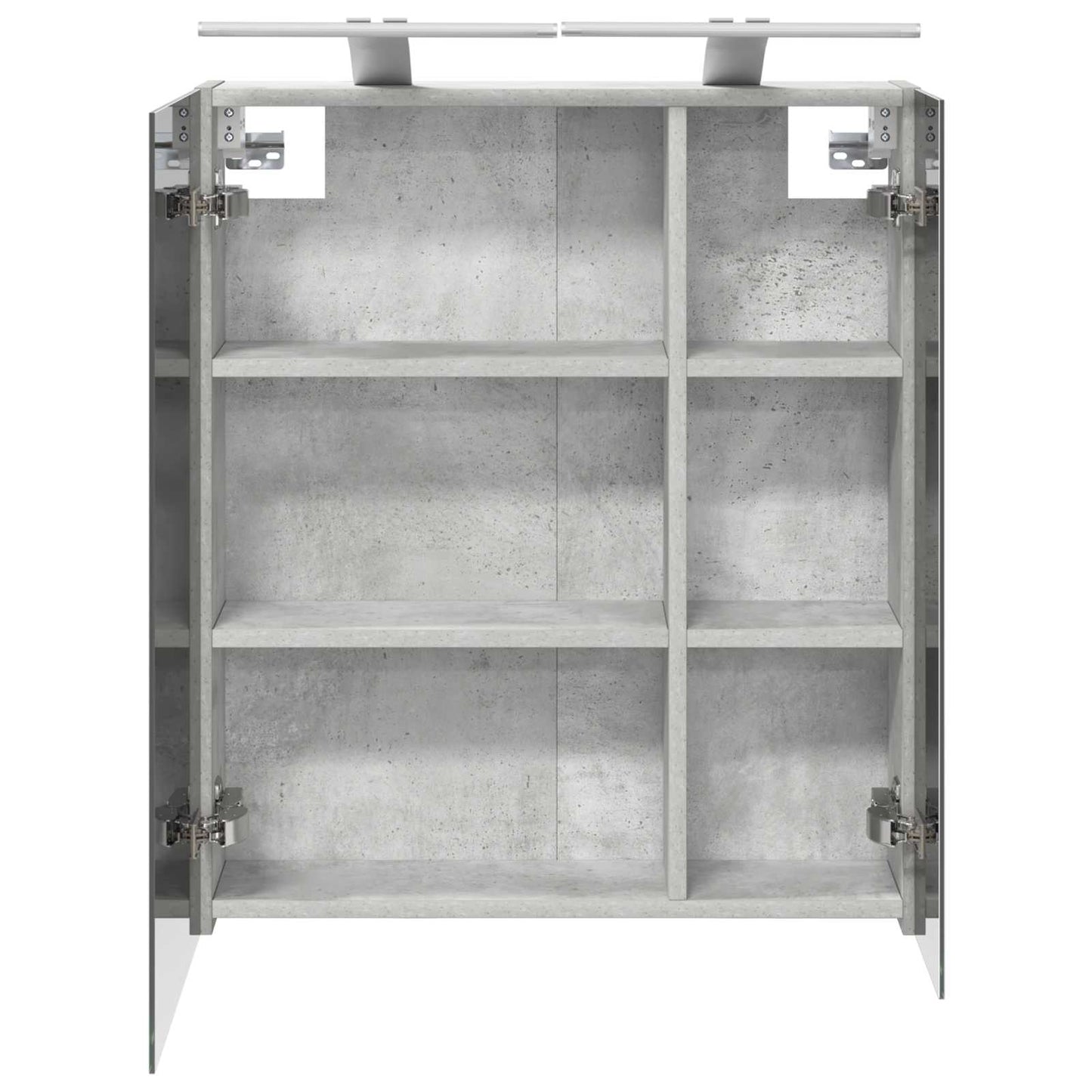 Badezimmerspiegelschrank Beton Grau 60 x 14,5 x 70 cm