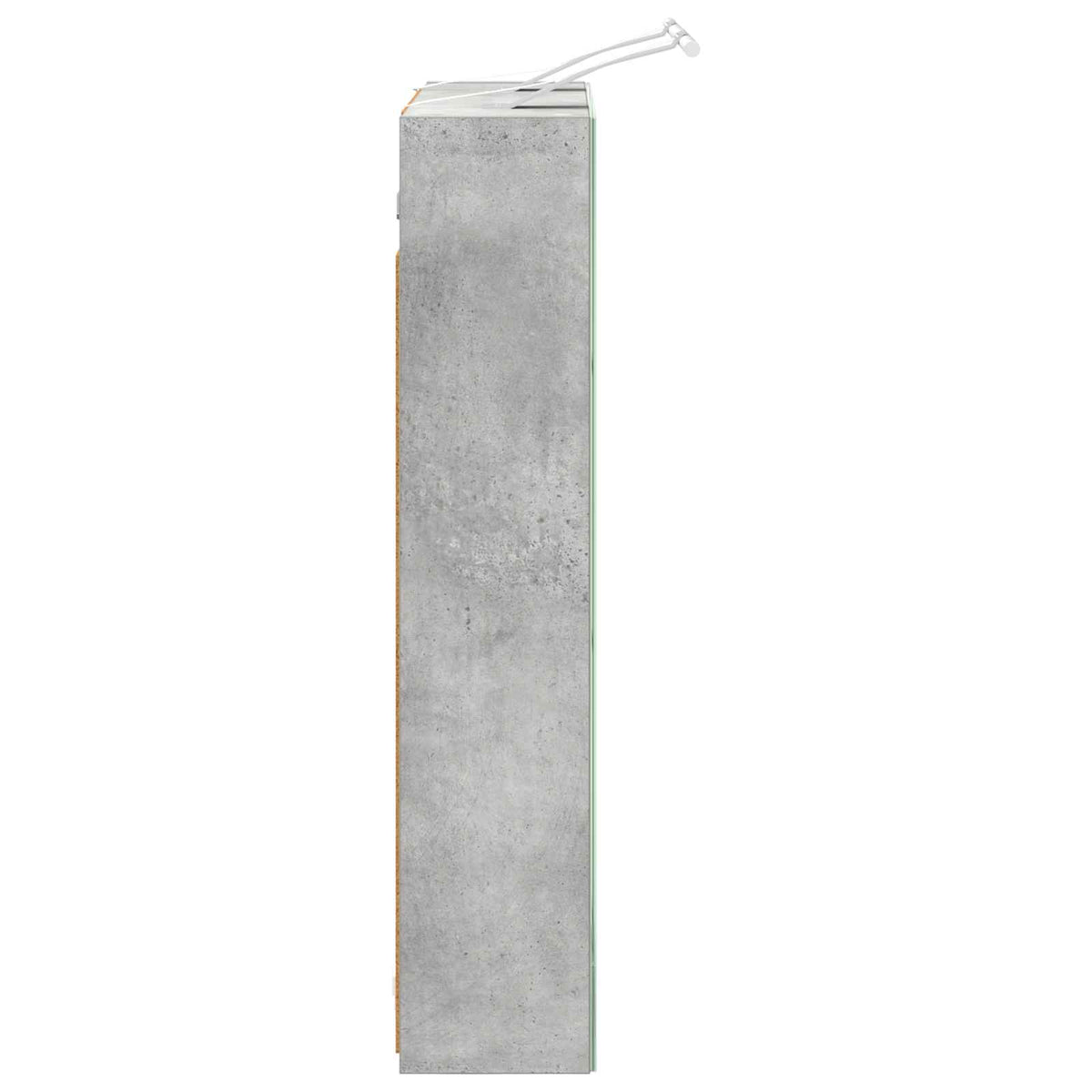 Badezimmerspiegelschrank Beton Grau 60 x 14,5 x 70 cm