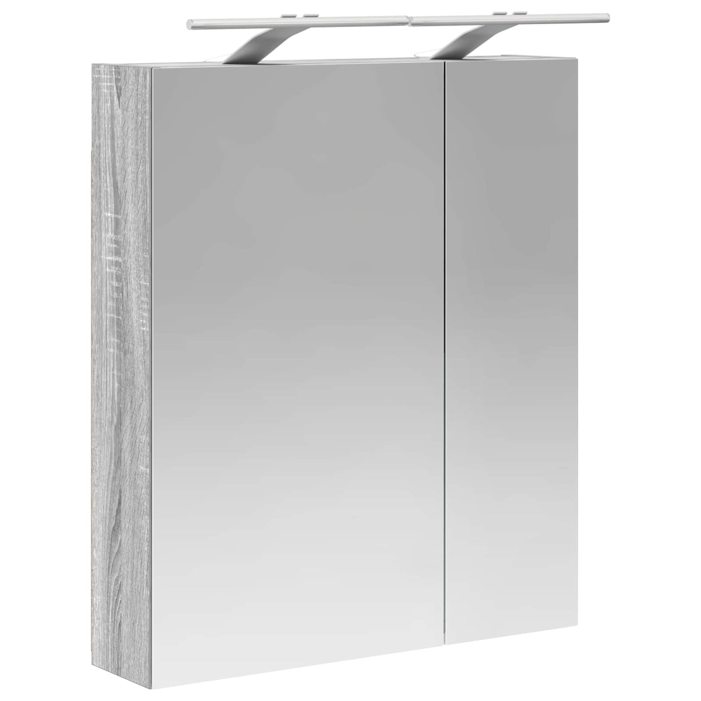 Badezimmerspiegelschrank Graues Sonoma 60 x 14,5 x 70 cm