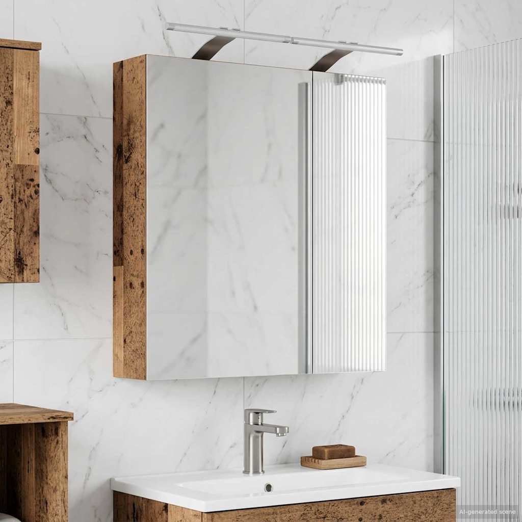 Badezimmerspiegelschrank Altholz 60 x 14,5 x 70 cm
