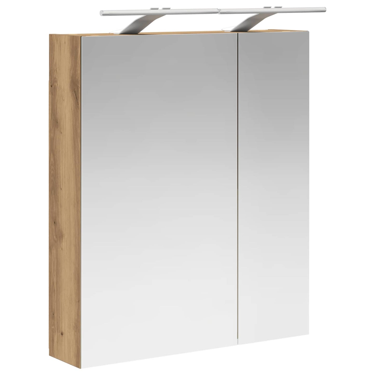 Badezimmerspiegelschrank Kunsthandwerk Eiche 60 x 14,5 x 70 cm
