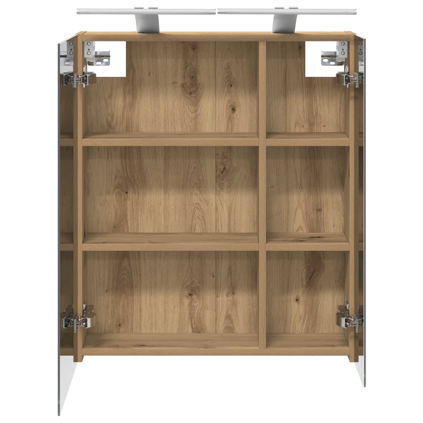 Badezimmerspiegelschrank Kunsthandwerk Eiche 60 x 14,5 x 70 cm