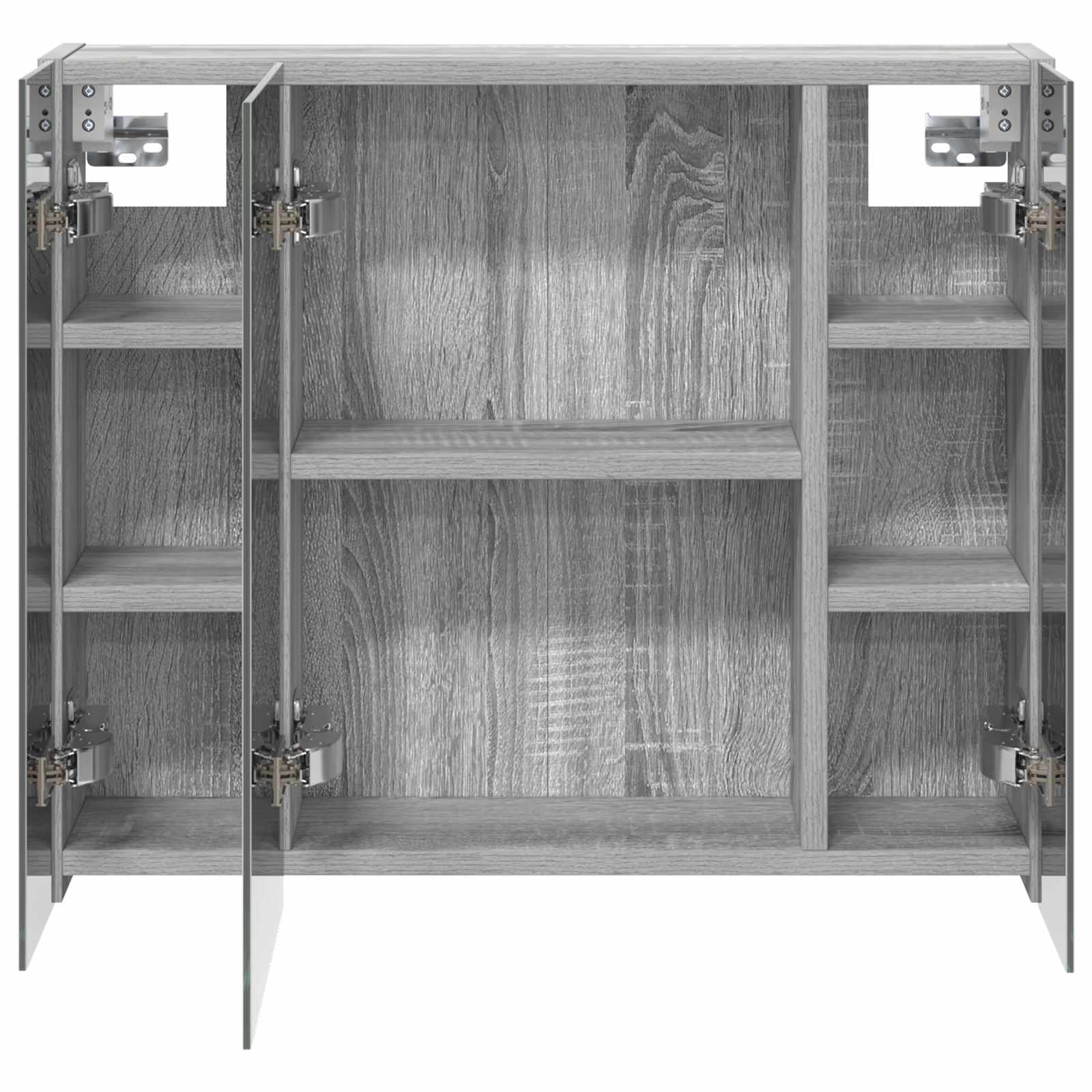 Badezimmerspiegelschrank Sonoma-Grau 60 x 14,5 x 50 cm