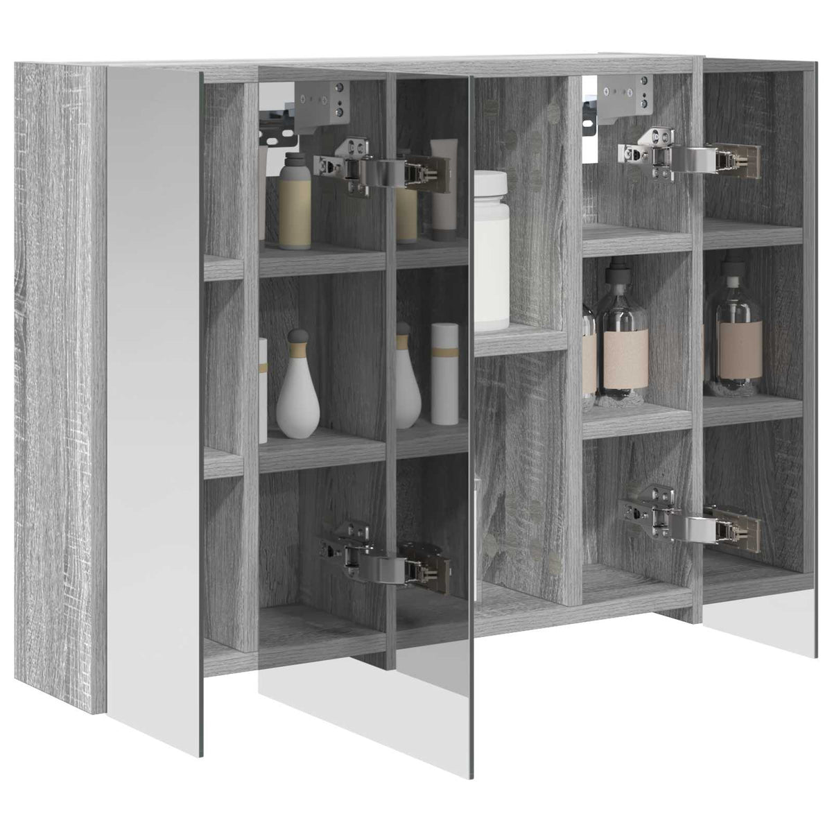 Badezimmerspiegelschrank Sonoma-Grau 60 x 14,5 x 50 cm