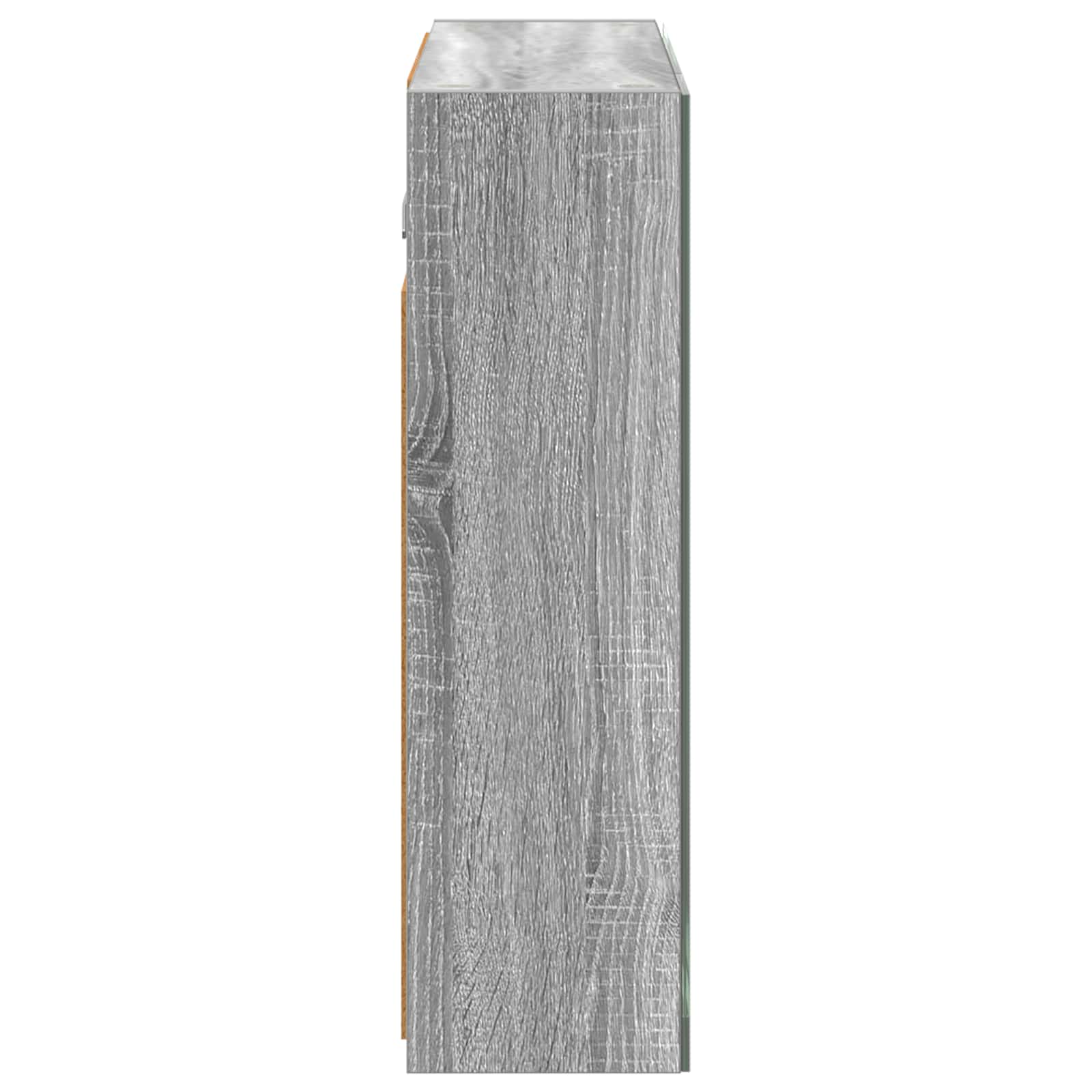 Badezimmerspiegelschrank Sonoma-Grau 60 x 14,5 x 50 cm