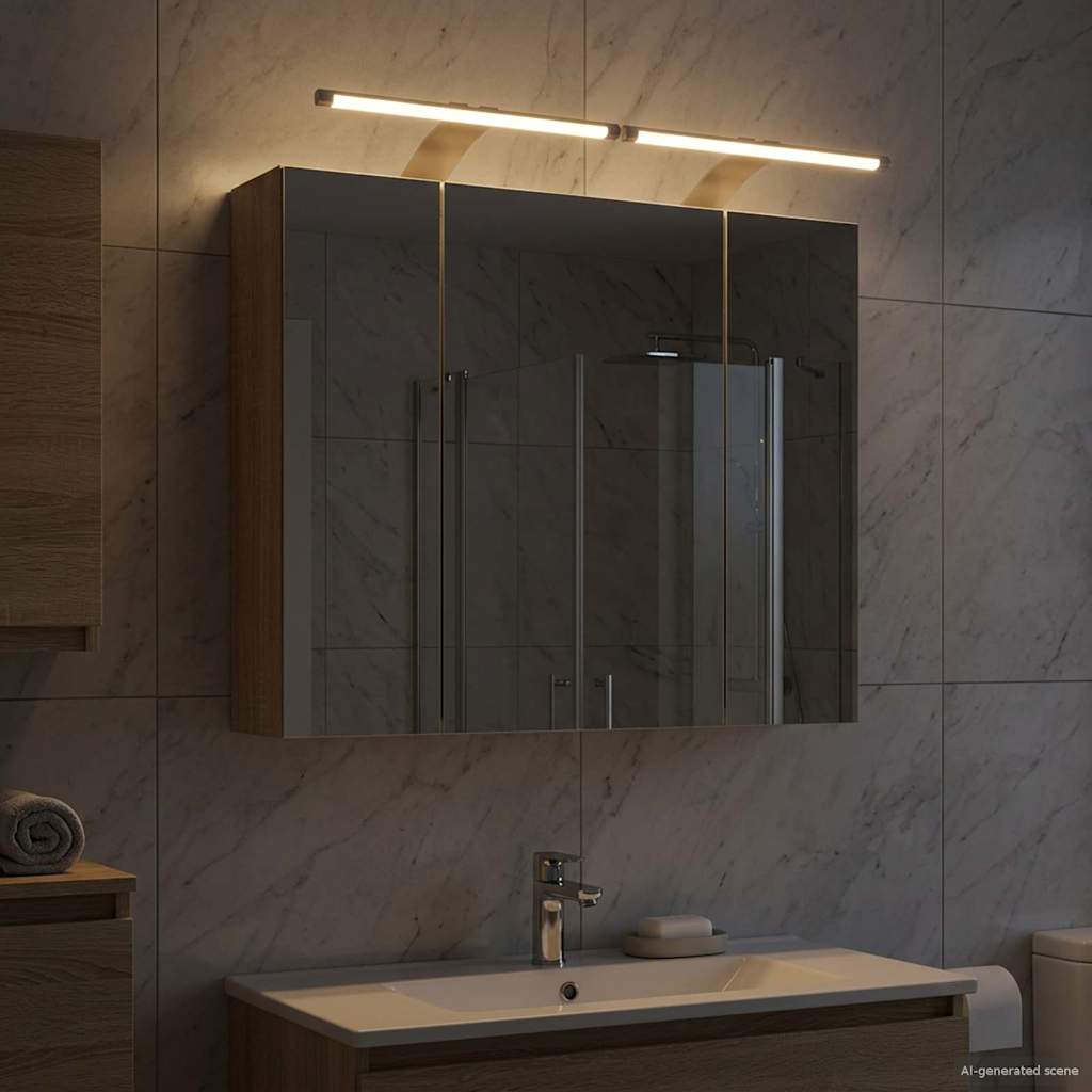 Badezimmerspiegelschrank Sonoma-Eiche 60 x 14,5 x 50 cm