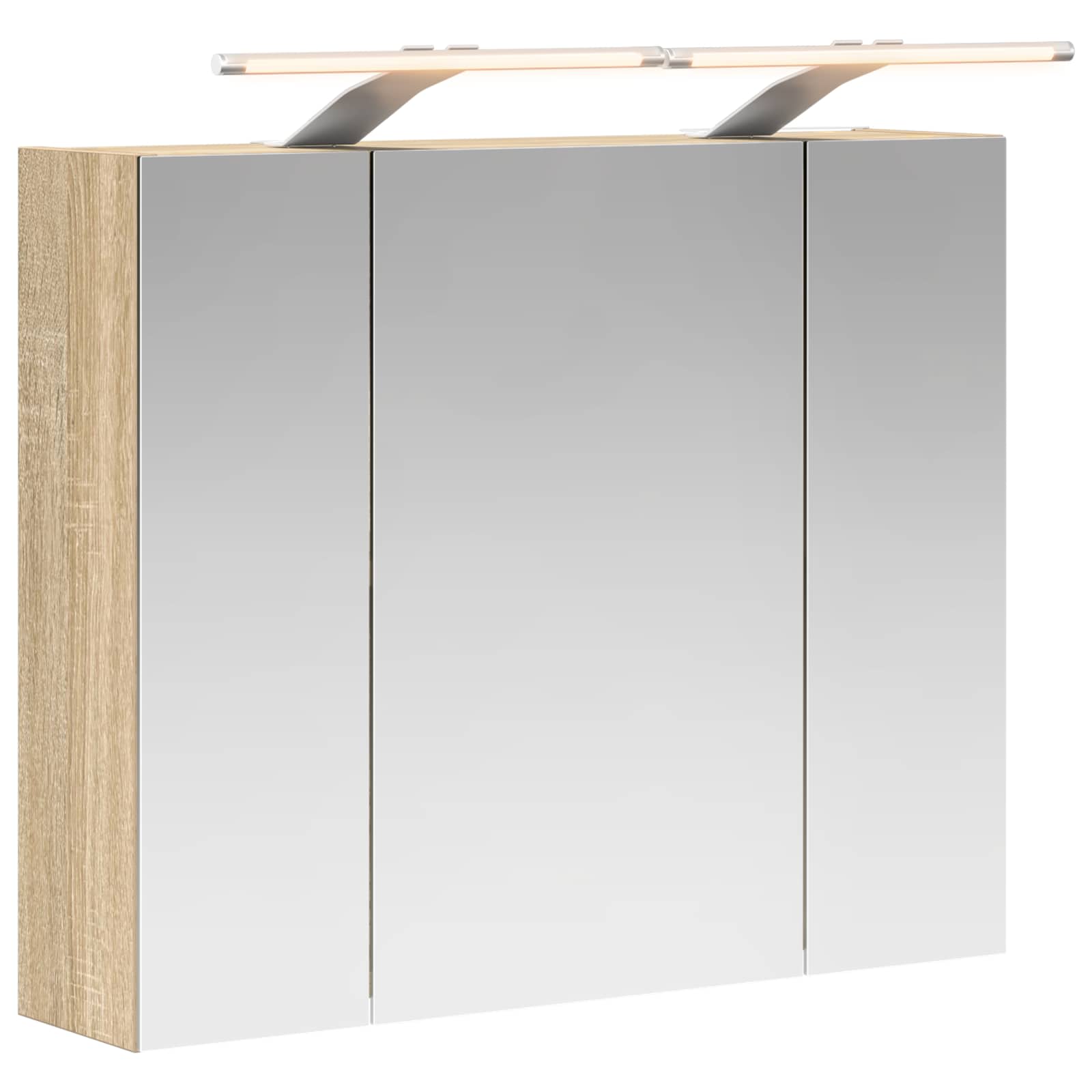 Badezimmerspiegelschrank Sonoma-Eiche 60 x 14,5 x 50 cm