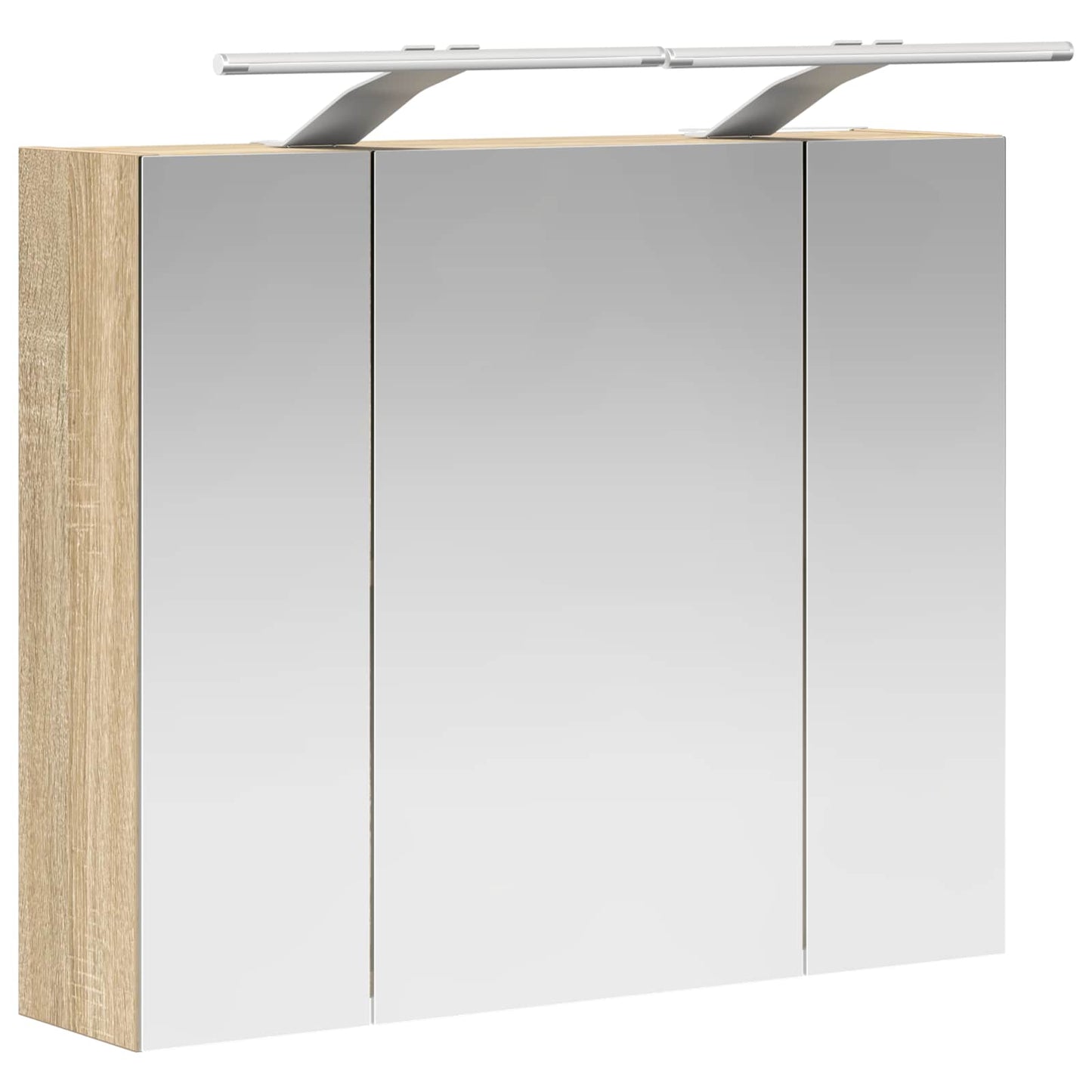 Badezimmerspiegelschrank Sonoma-Eiche 60 x 14,5 x 50 cm