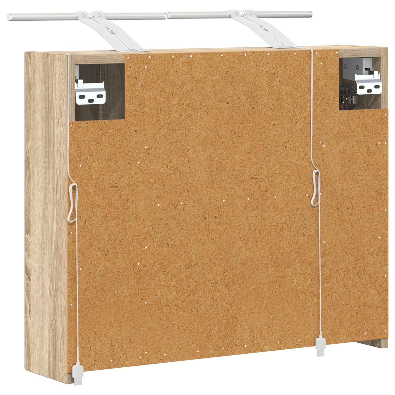 Badezimmerspiegelschrank Sonoma-Eiche 60 x 14,5 x 50 cm