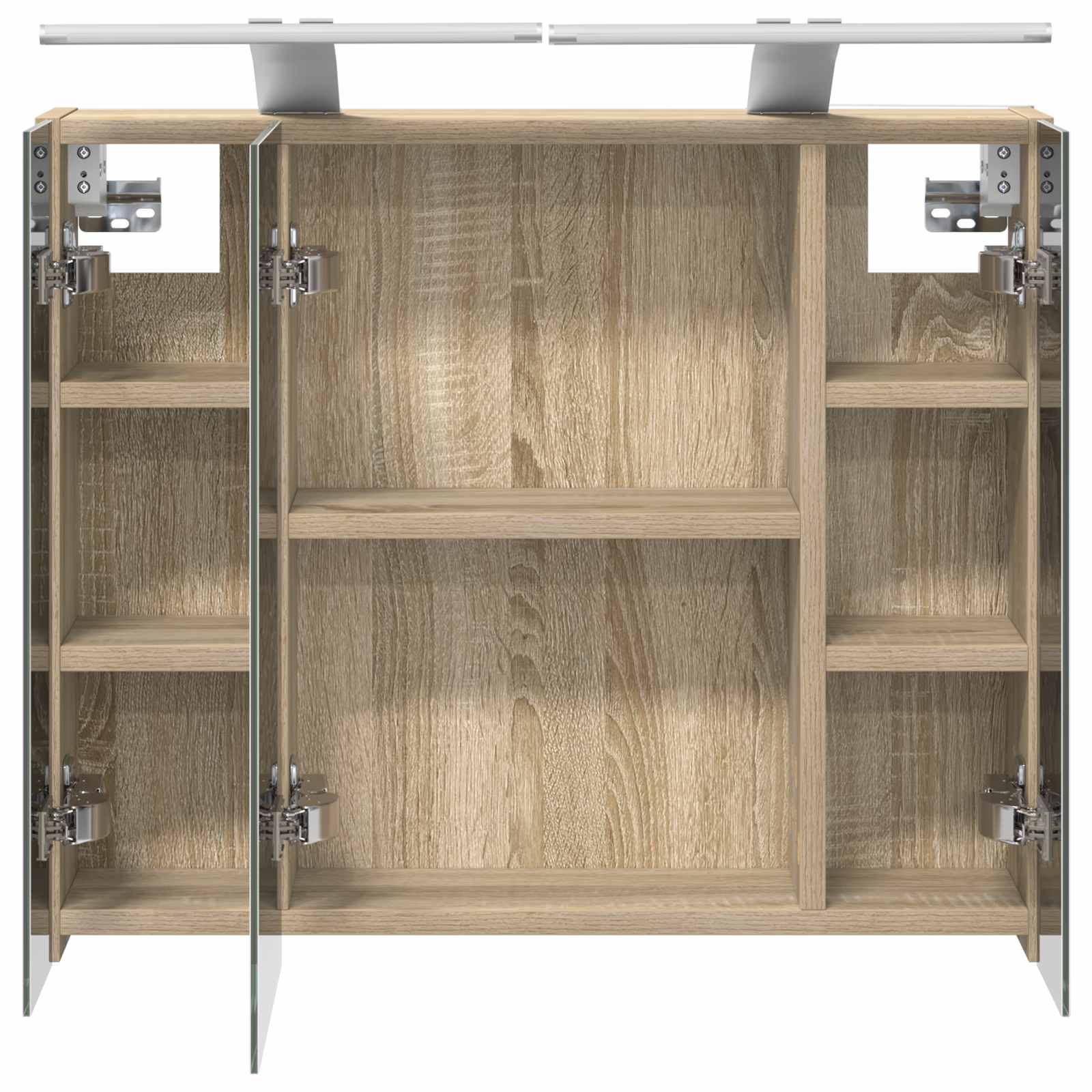 Badezimmerspiegelschrank Sonoma-Eiche 60 x 14,5 x 50 cm