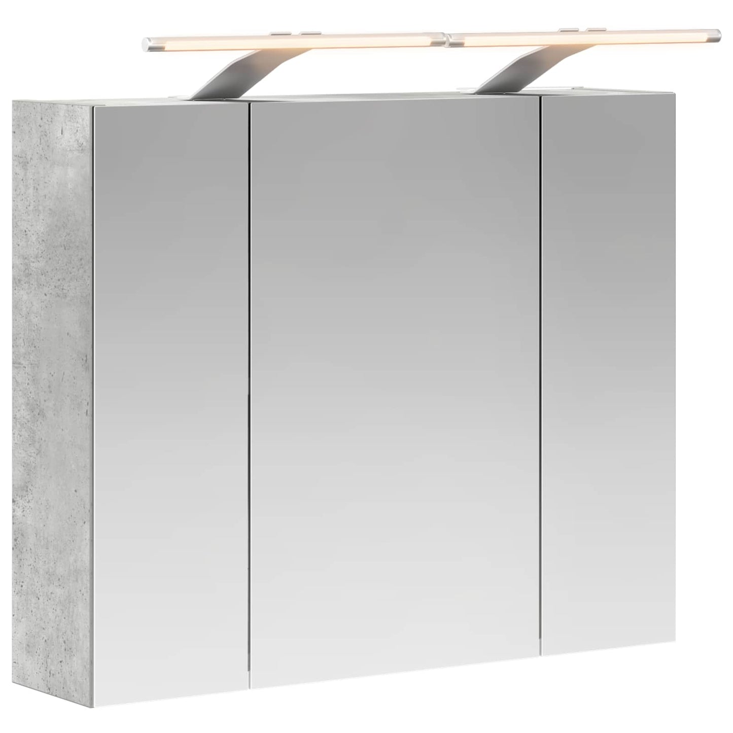 Badezimmerspiegelschrank Betongrau 60 x 14,5 x 50 cm