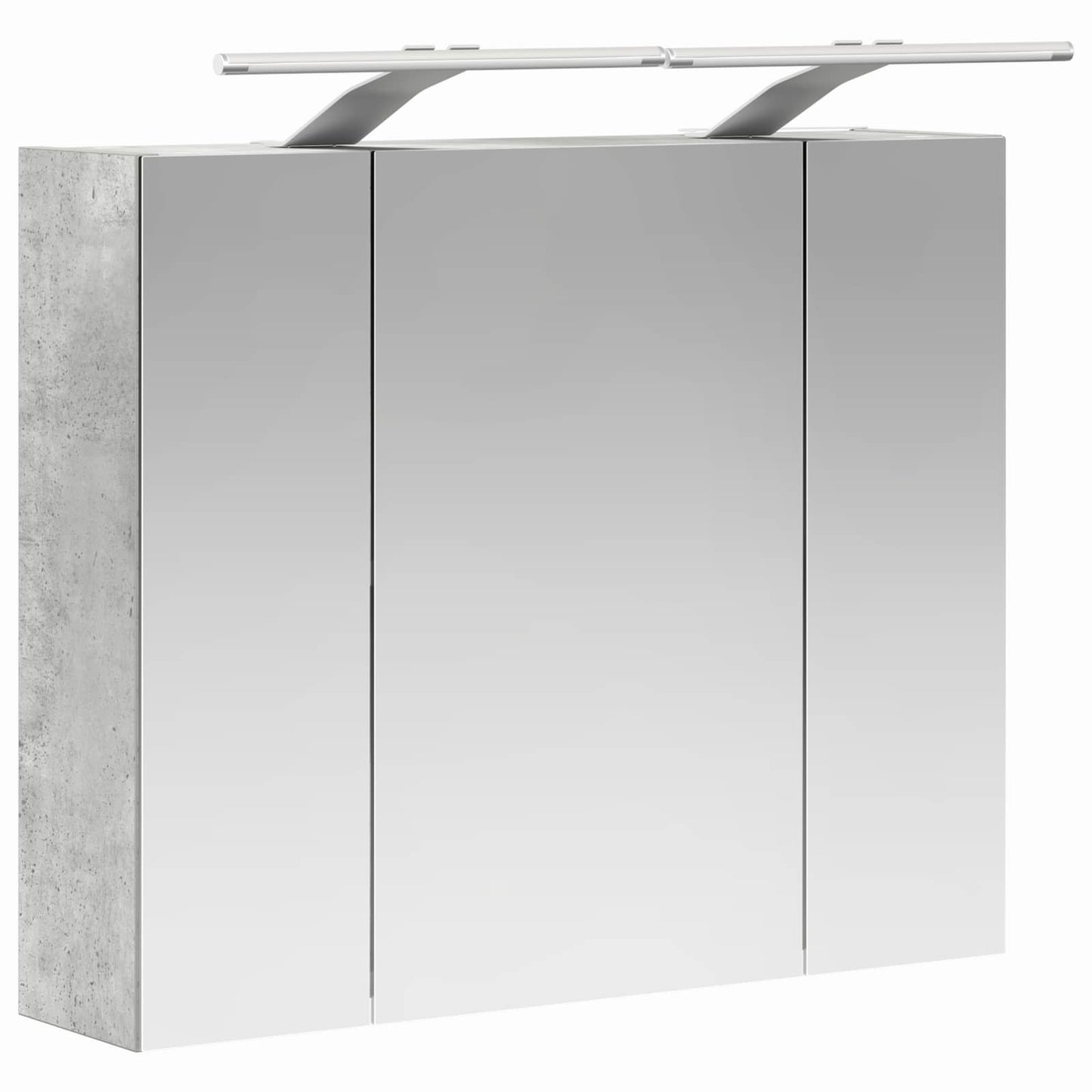 Badezimmerspiegelschrank Betongrau 60 x 14,5 x 50 cm