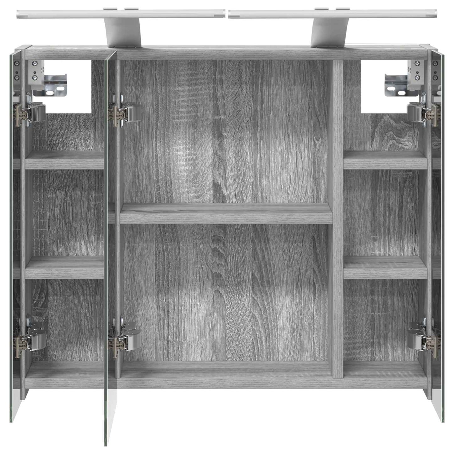Badezimmerspiegelschrank Sonoma-Grau 60 x 14,5 x 50 cm