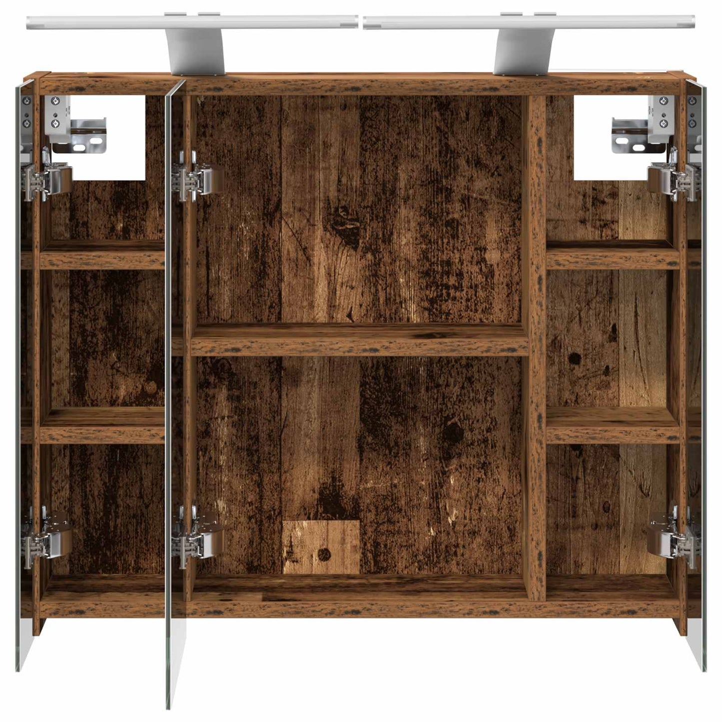 Badezimmerspiegelschrank Altholz 60 x 14,5 x 50 cm
