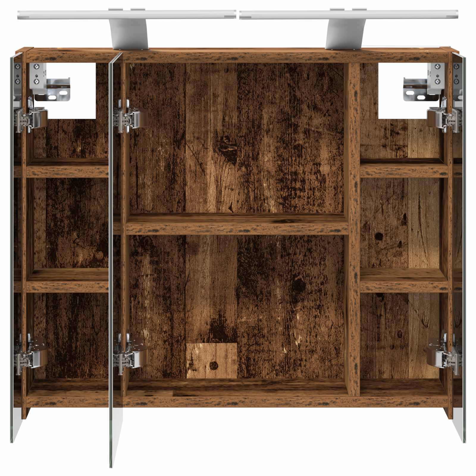 Badezimmerspiegelschrank Altholz 60 x 14,5 x 50 cm