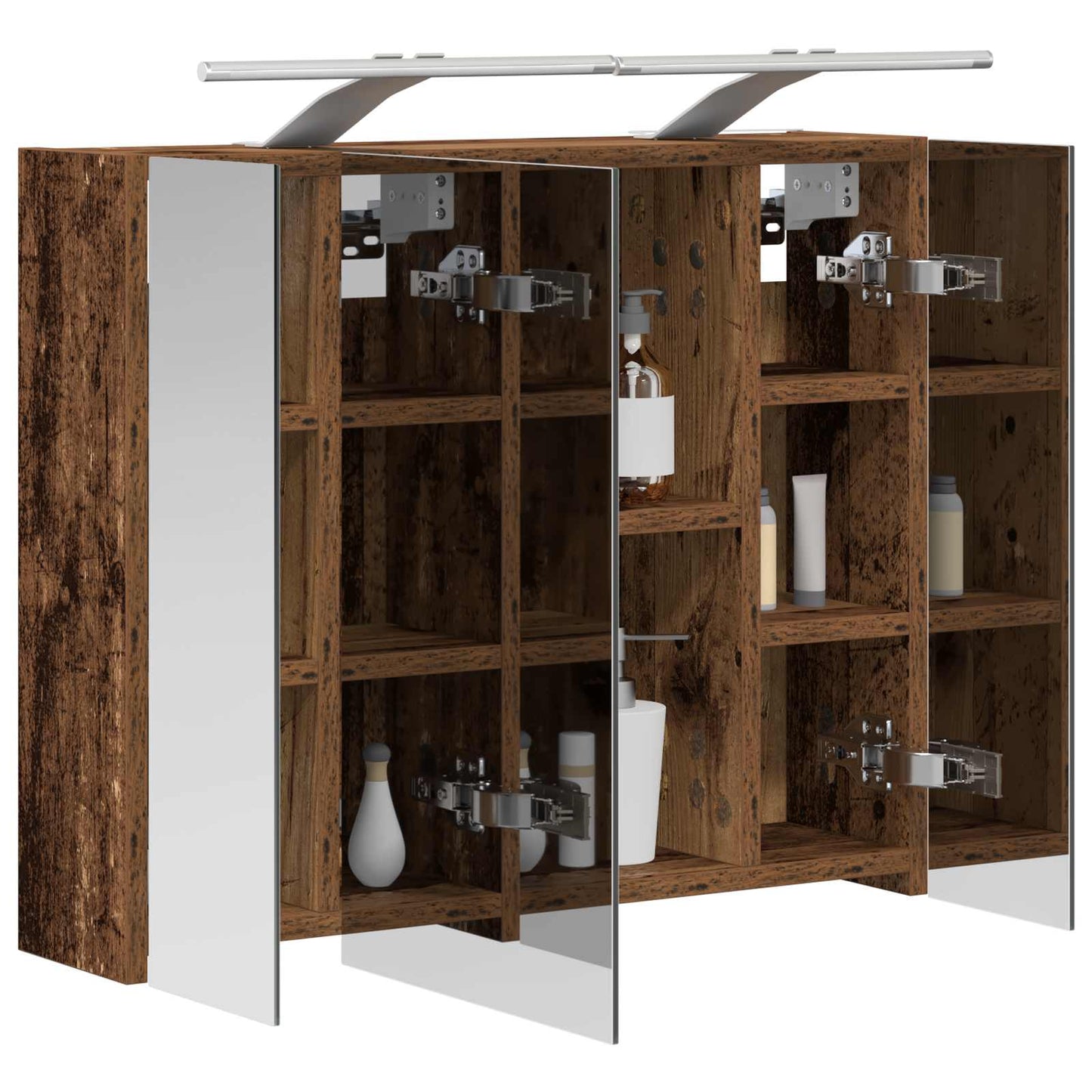 Badezimmerspiegelschrank Altholz 60 x 14,5 x 50 cm