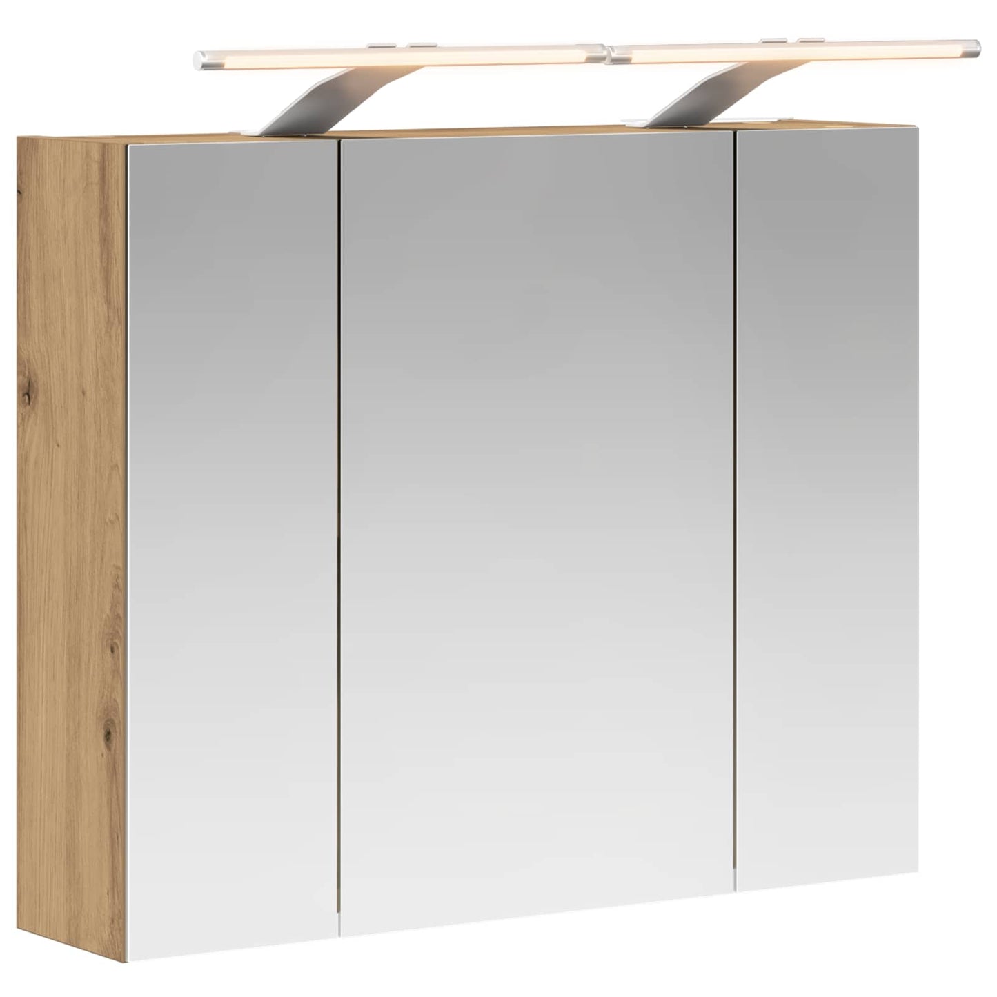 Badezimmerspiegelschrank Kunsthandwerk Eiche 60 x 14,5 x 50 cm
